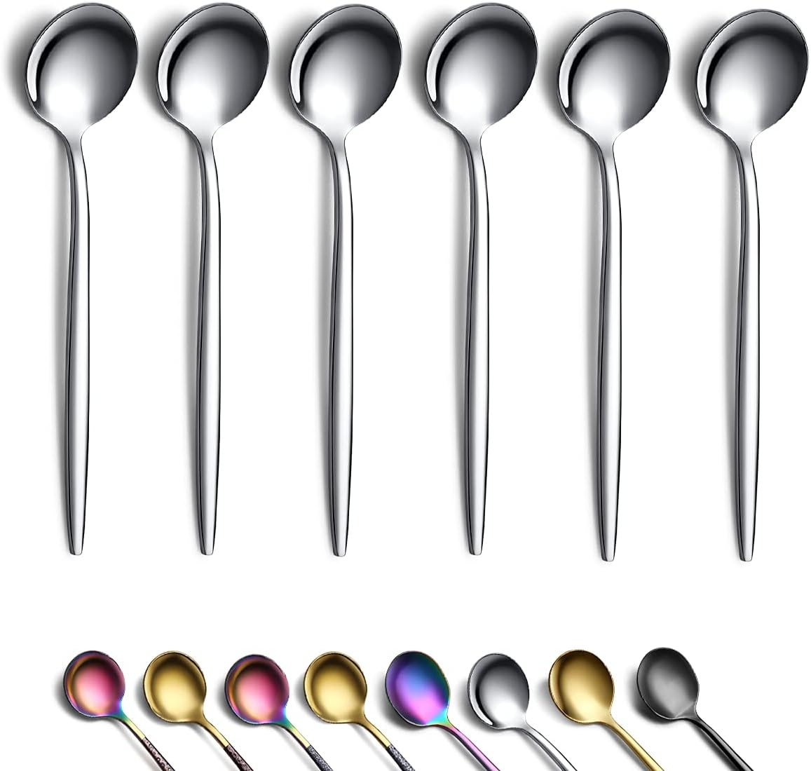 Coffee Spoons Set of 6, Stainless Steel 5.1