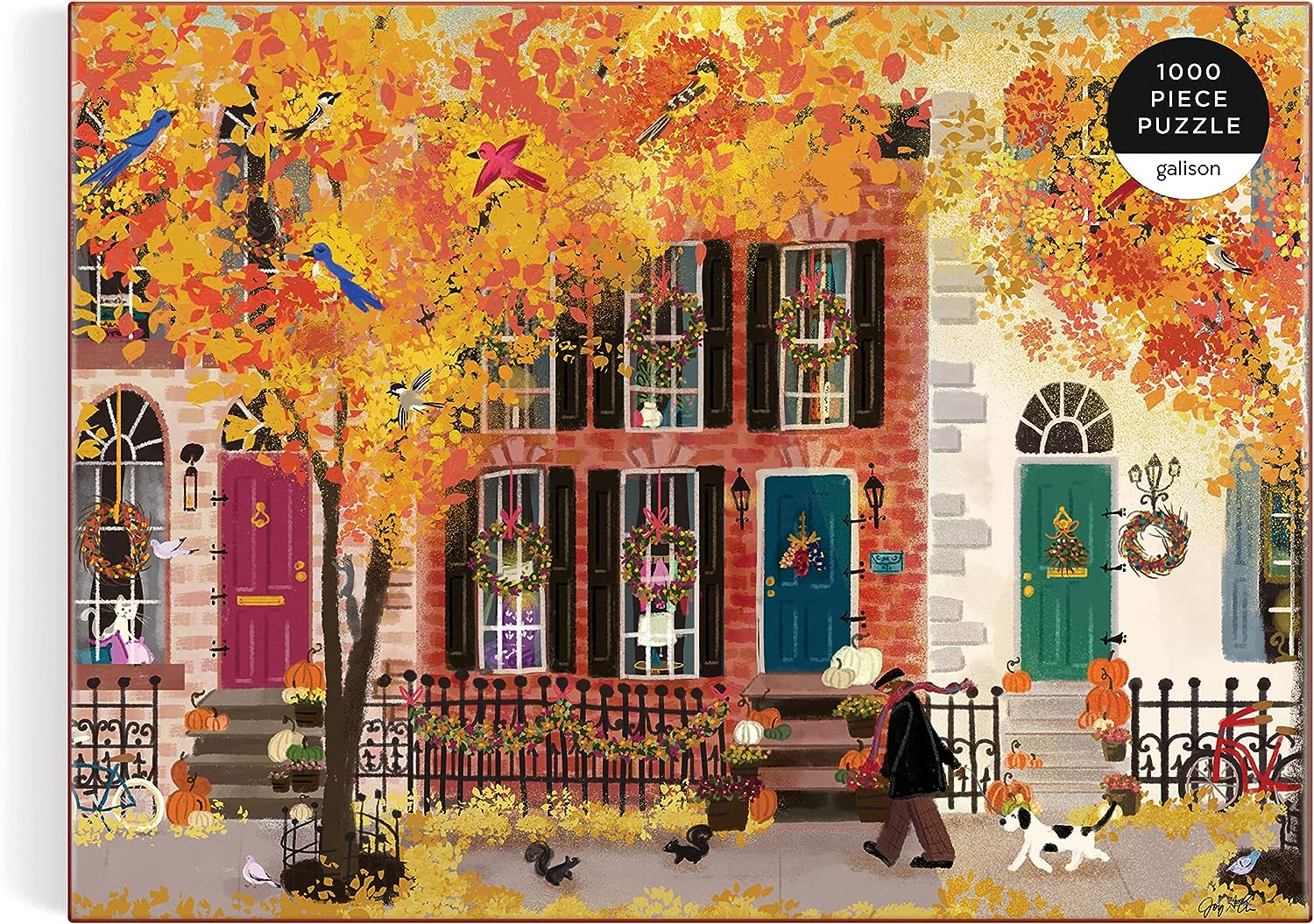 Autumn in The Neighborhood 1000 Piece Puzzle - Picture 7 of 14