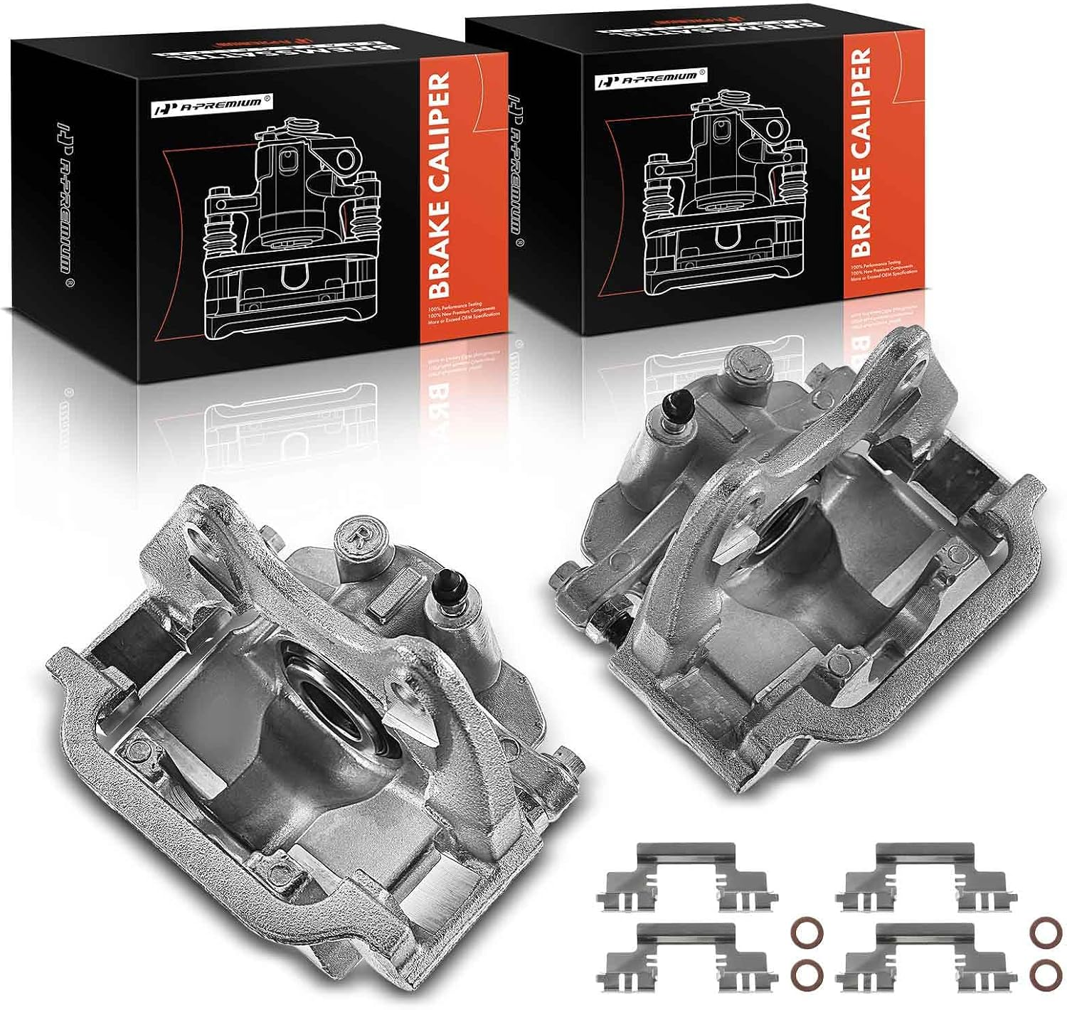 Disc Brake Caliper Assembly with Bracket Compatible with Select Cadillac, Chevy and GMC Models - Escalade, Avalanche, Silverado 1500, Suburban 1500, Tahoe, Sierra 1500 and more - Rear Side