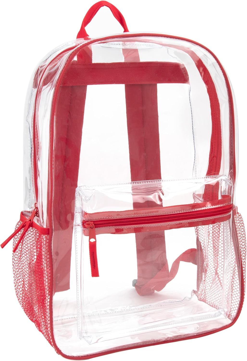 Clear Backpack Heavy Duty with Padded Straps, Side Pockets for Kids, Boys, Girls, School, Stadium Approved Events