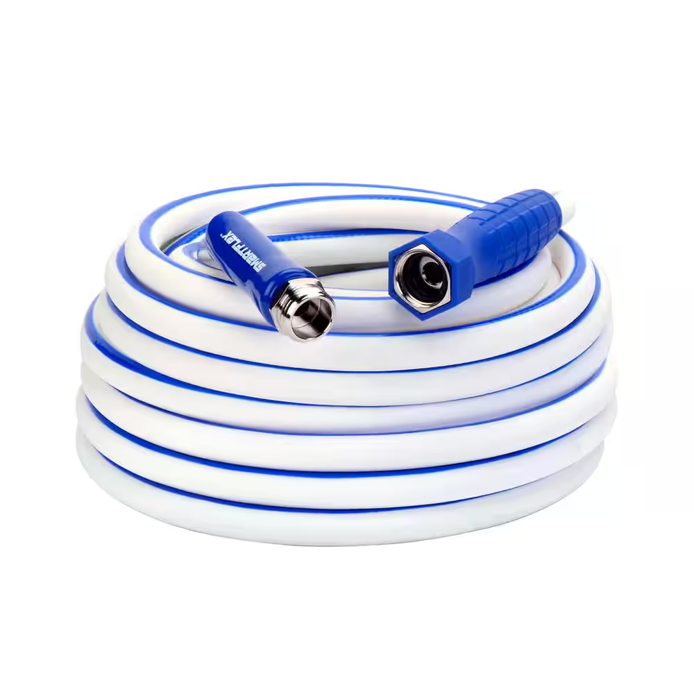 Water Hose 50 Ft. RV and Marine Drinking Safe Cold-Weather Flexible Swivelgrip