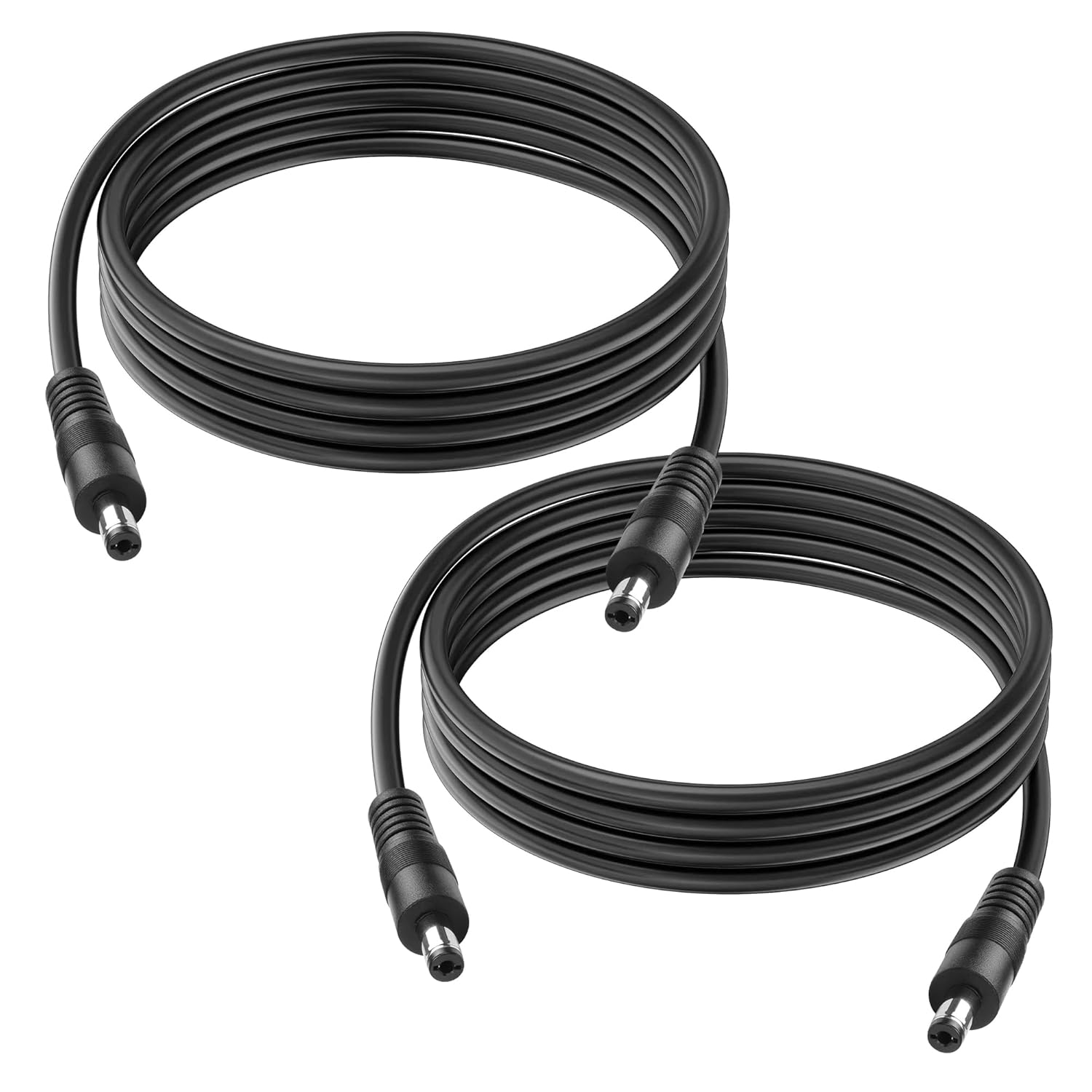 32.8FT DC 5521 Power Cable, 18AWG DC 5.5MM X 2.1MM Male to Male Plug Power Adapter Cable for LED, CCTV, Car, Monitors,Etc-10M (2-Pack 6FT)