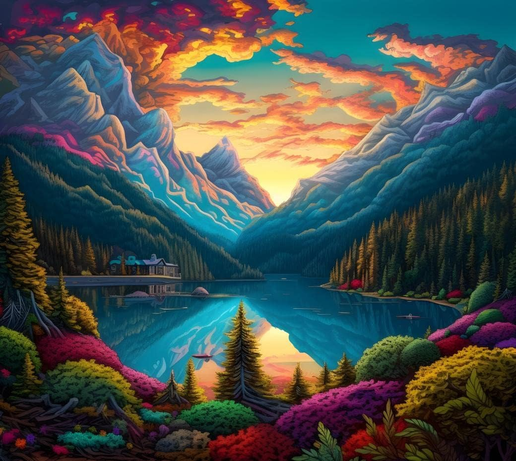 HONGYA Art DIY Paint by Numbers-DIY Adult Paint by Numbers Kits for Adults,Ad... - Picture 12 of 18