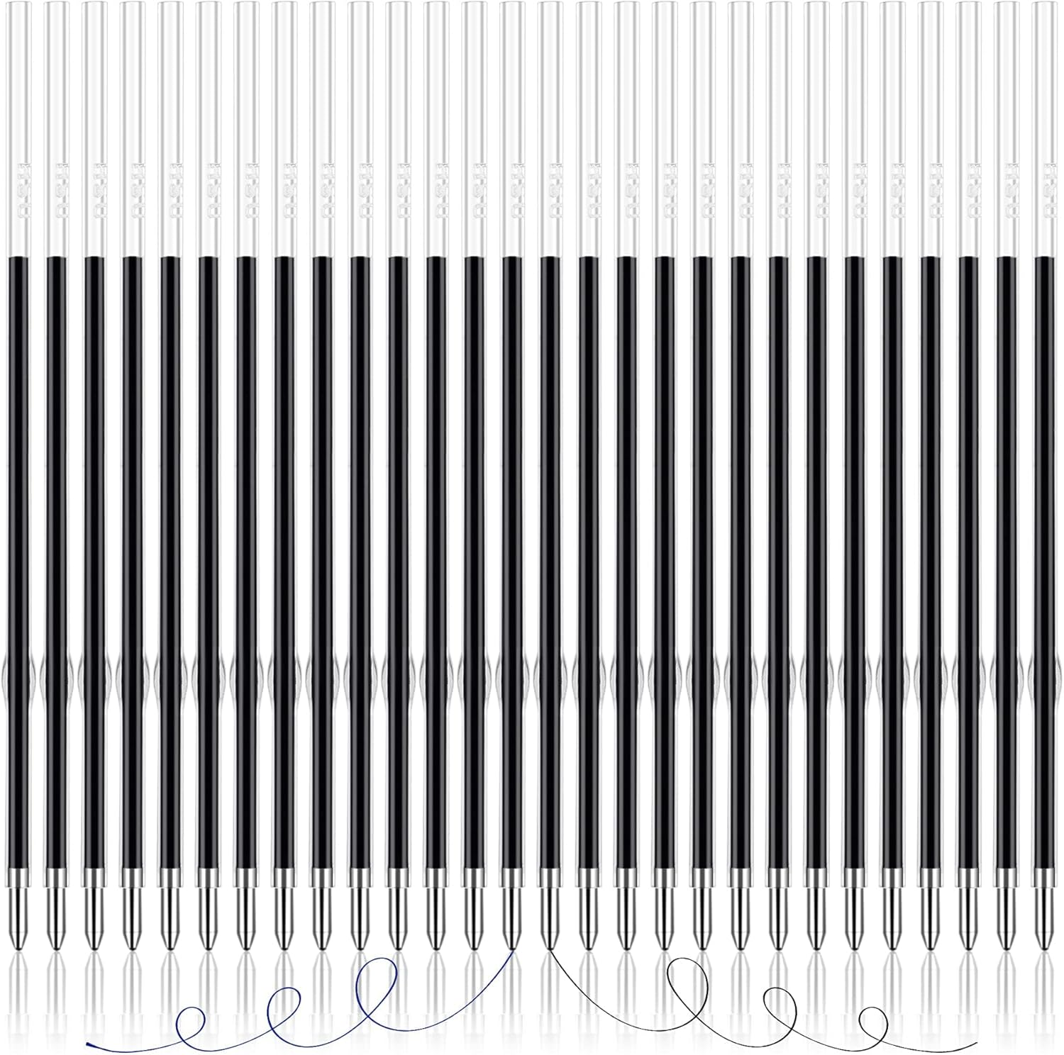 100 Pieces Ink Pen Refills Replaceable Ballpoint Pen Black Ink Refills 