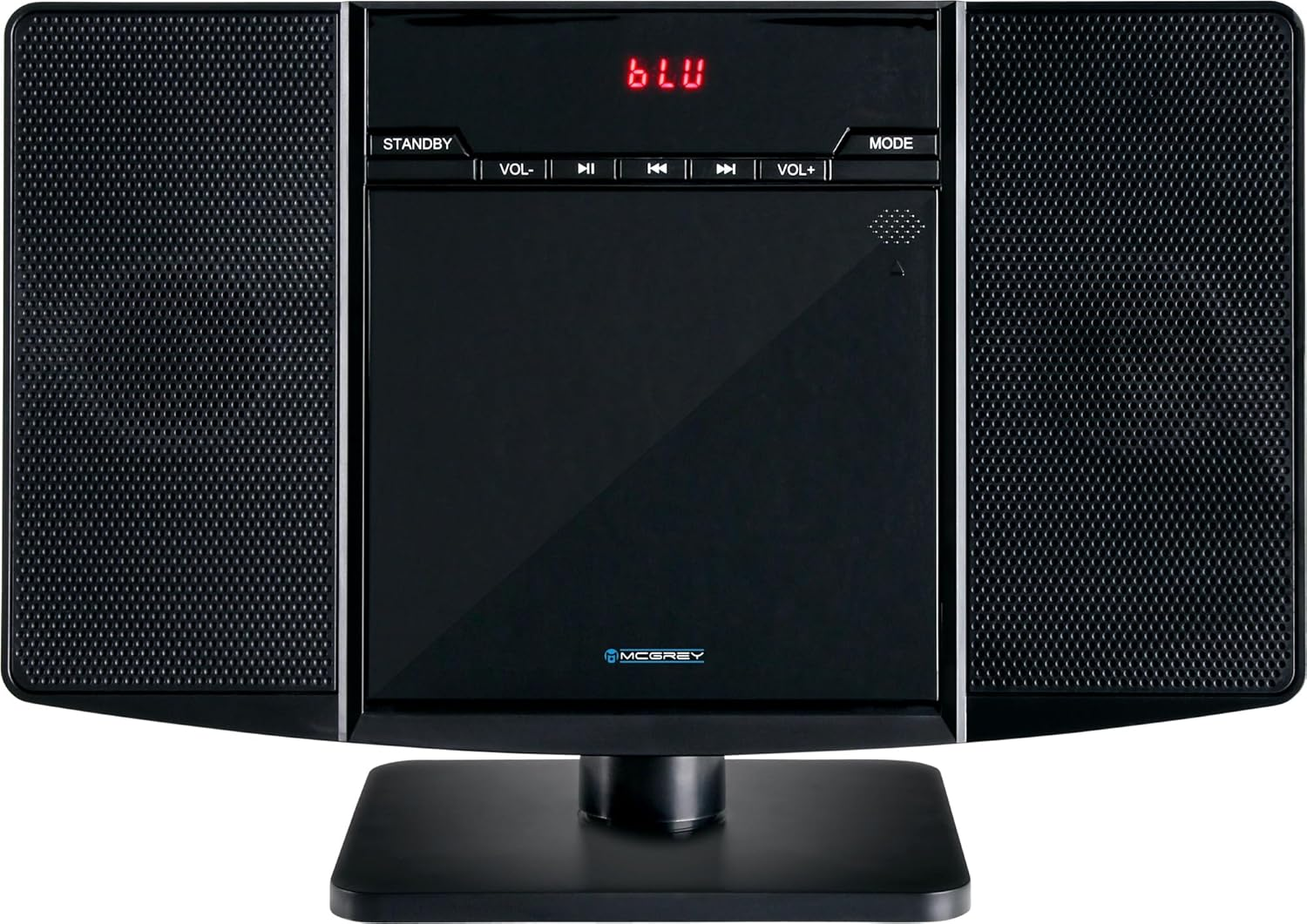 MCD-60 Impianto Stereo Verticale - Hifi Compatto Salva-Spazio Con Lettore CD/MP3, Slot USB, Streaming Bluetooth & Radio FM/AM - Ingresso AUX, Telecomando, 2X 3 Watt RMS - Nero