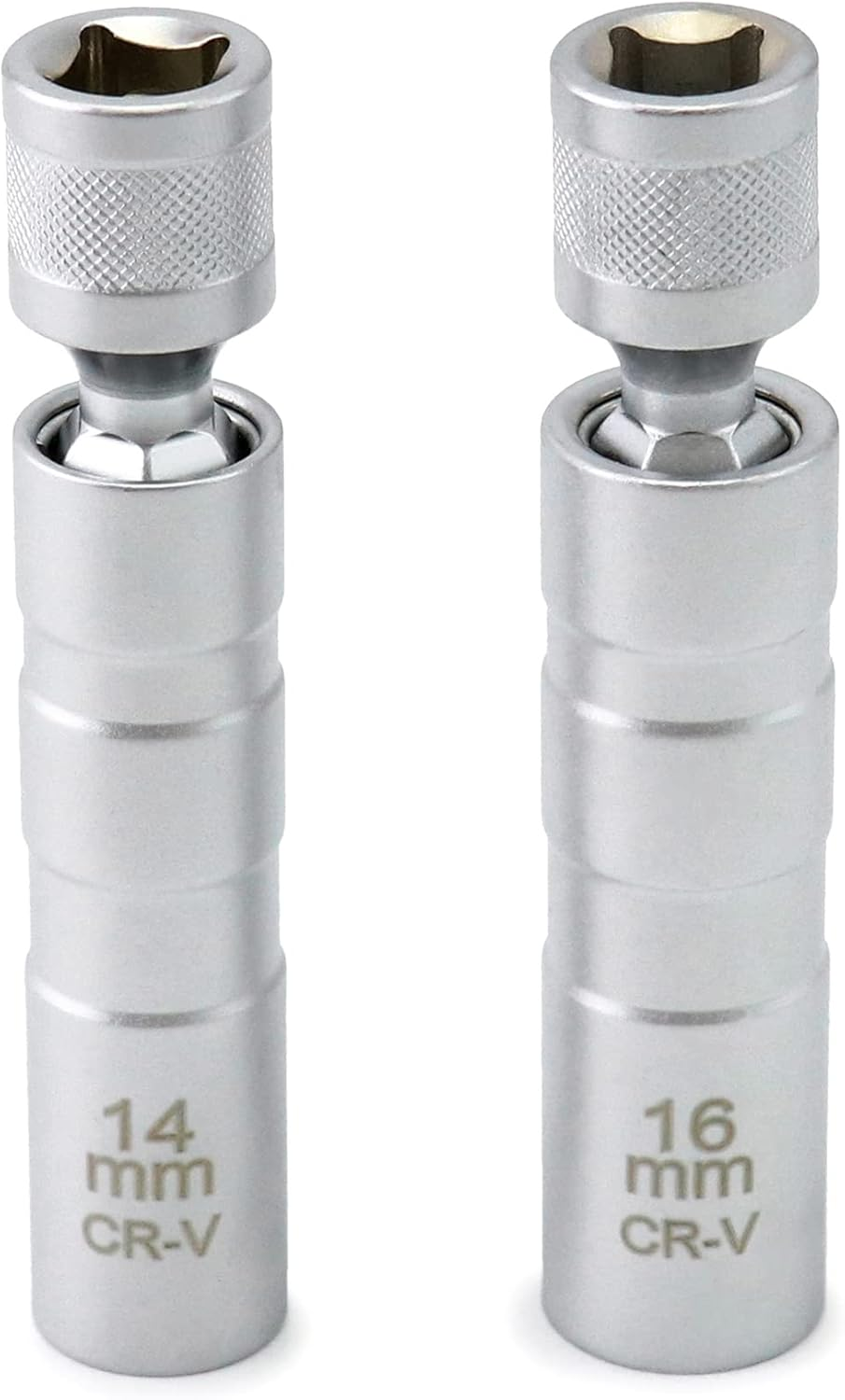 14mm 16mm Magnetic Swivel Spark Plug Socket Set 3/8" Drive Thin Wall 12 Point
