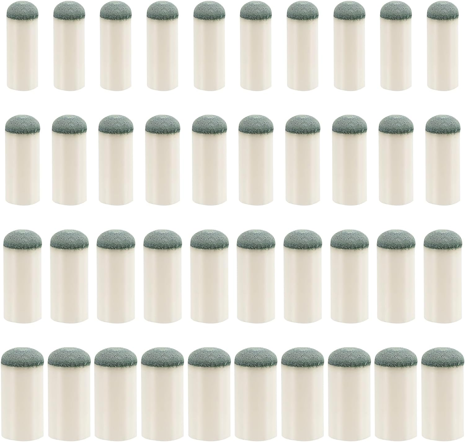 40pcs Slip On Pool Cue Tips, 4 Sizes Pool Stick Repair Kit Tips No Glue or Tool Required Billiard Cue Tips Replacement 9mm, 10mm, 12mm, 13mm Billiard Stick Tips for Snooker and Pool Cues