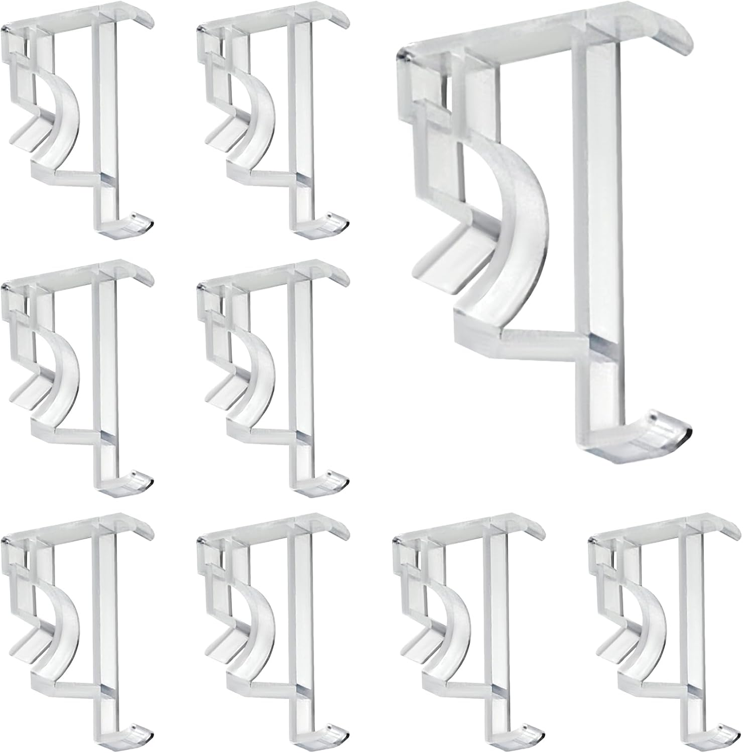 2 Inch Valance Clips for Levolor Blinds - Replacement Plastic Hidden Window Clips for Horizontal Blinds Parts - 12Pcs