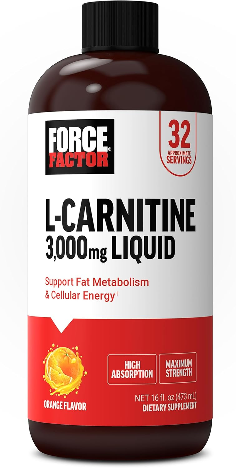 Force Factor L Carnitine Supplement, Liquid L-Carnitine 3000 Mg to Help  Turn Fa | eBay