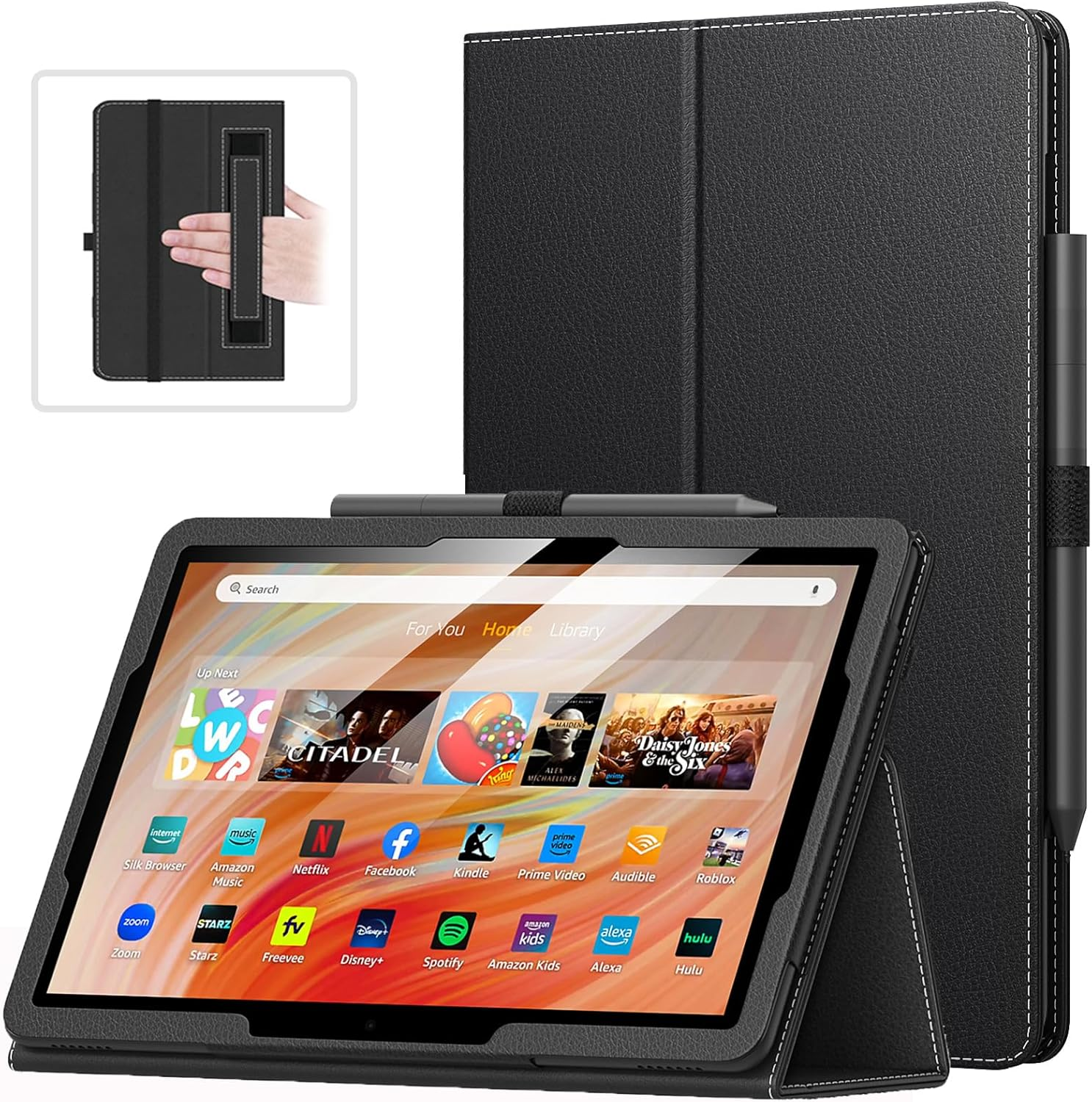Moko Case Fits All-New Amazon Kindle Fire HD 10 & 10 plus Tablet (13Th/11Th Generation, 2023/2021 Release) 10.1