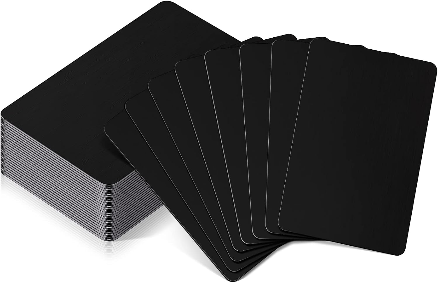 24 Pcs Blank Stainless Steel Business Cards - 0.5mm, Laser Engraving, DIY Gift