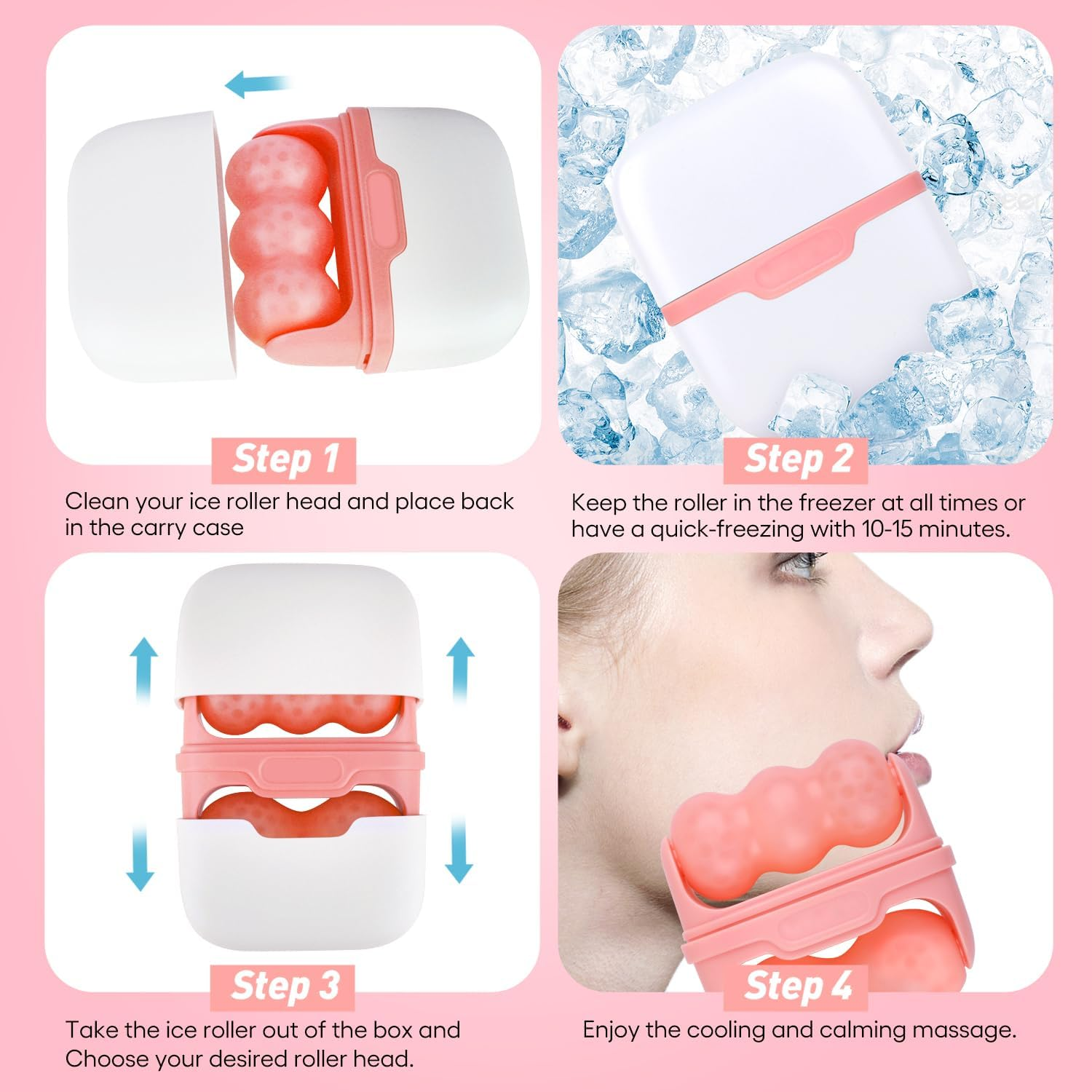 Fronnor Ice Roller for Face,Eyes,Women Gifts Idea,Therapeutic Cooling to Tigh... - Picture 8 of 13