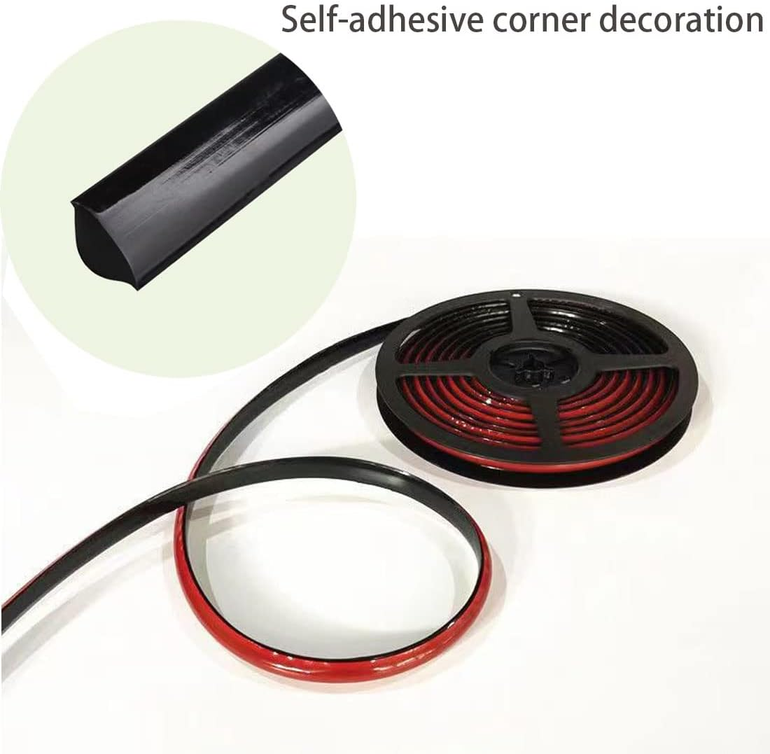 Flexible Quarter Round Molding Self Adhesive,Peel and Stick Waterproof Moldin... - Picture 3 of 14