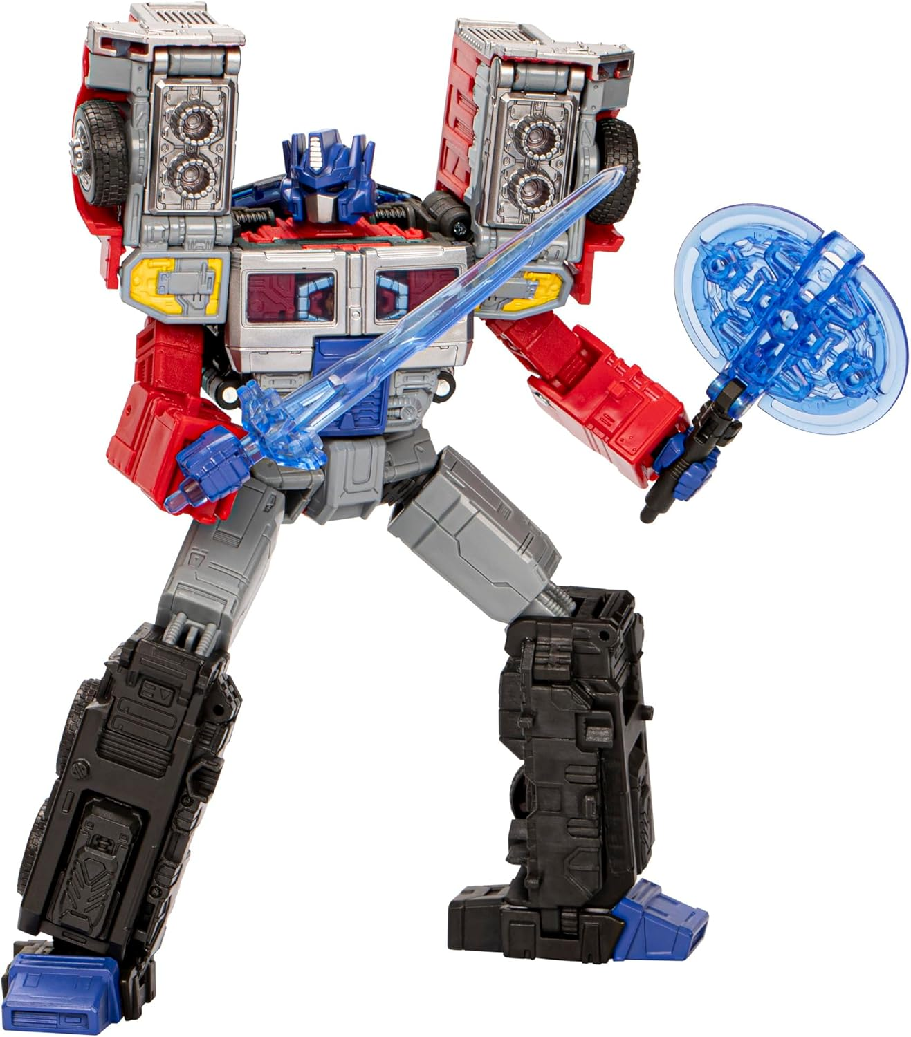 Transformers Legacy United Leader Class G2 Universe Laser Optimus Prime, 7.5-Inch Converting Action Figure, 8+