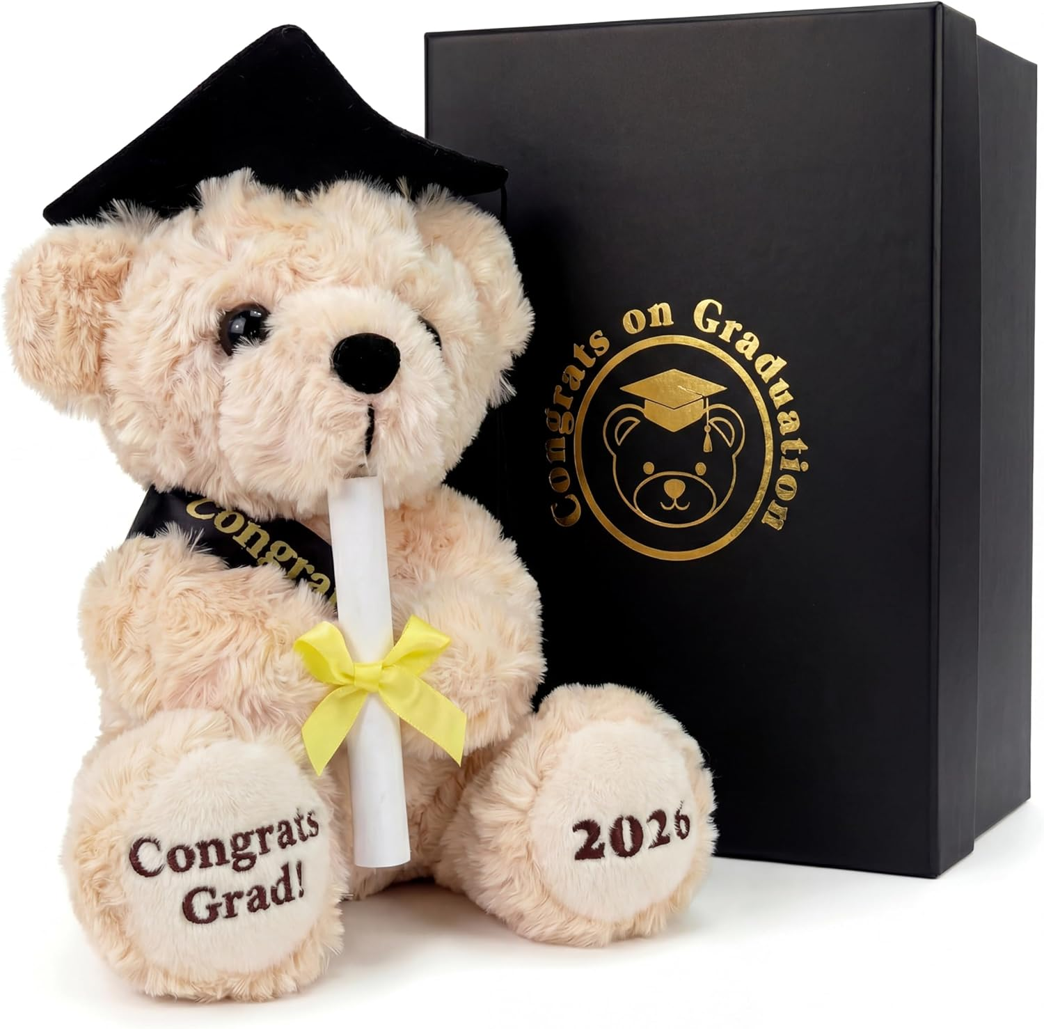 Class of 2026 Graduation Gifts, Premium 8 Inch Graduation Bear with Luxury Box, Commemorative Graduation Teddy Bear 2026 for High School & College, Congrats Grad Plush Souvenir