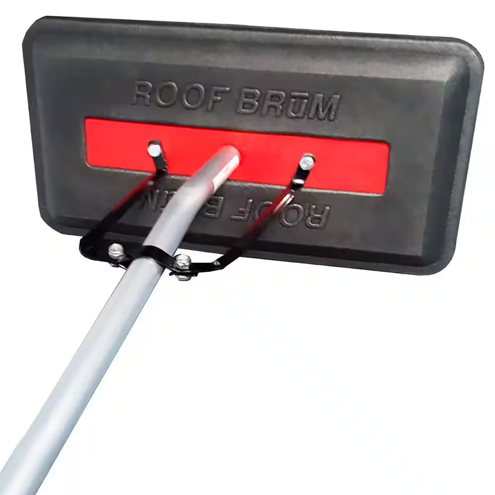 Oversized Foam Snow Rake with 3-Piece 12 Ft. Handle for Large Vehicles, RV, Work Van and Trailer Roofs and Solar Panels