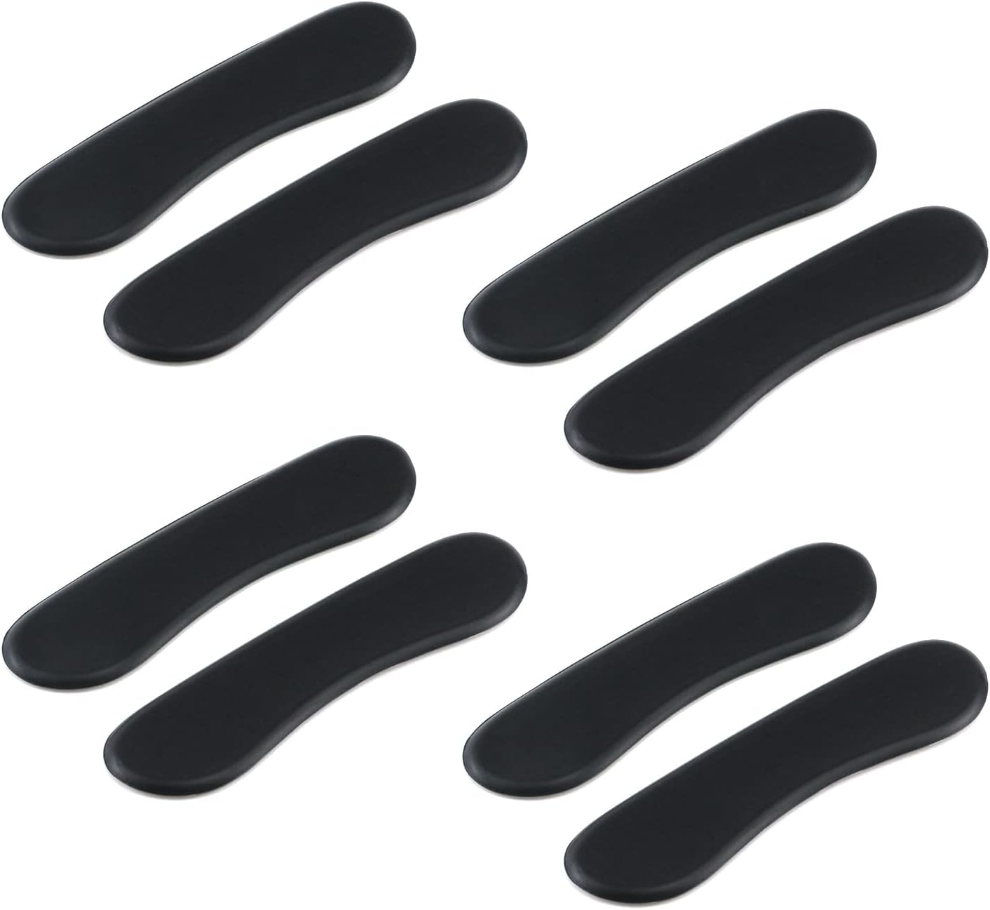 8-Pack Long Strip Drum Silencers Pads Soft Clear Drum Dampeners Gels Silicone Gel Pads Drum Mute for Drums Cymbals Tone Control(Black)