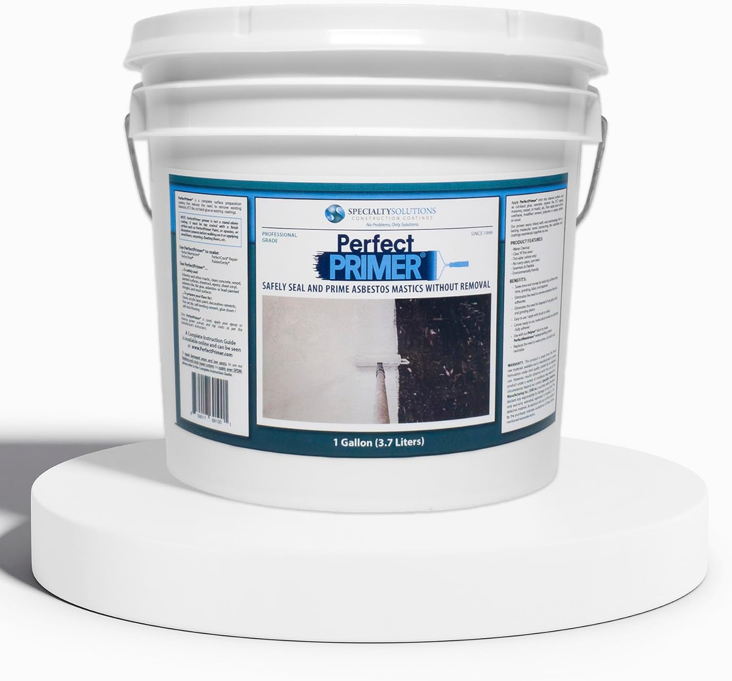 Encapsulant | Asbestos Sealer | No Mastic Removal Required | Adheres New Coatings to Old Mastics | Medium Grey | 1 Gallon (3.7 Liters)