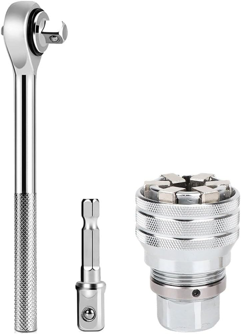 Adjustable Universal Socket Wrench, Professional 3/8