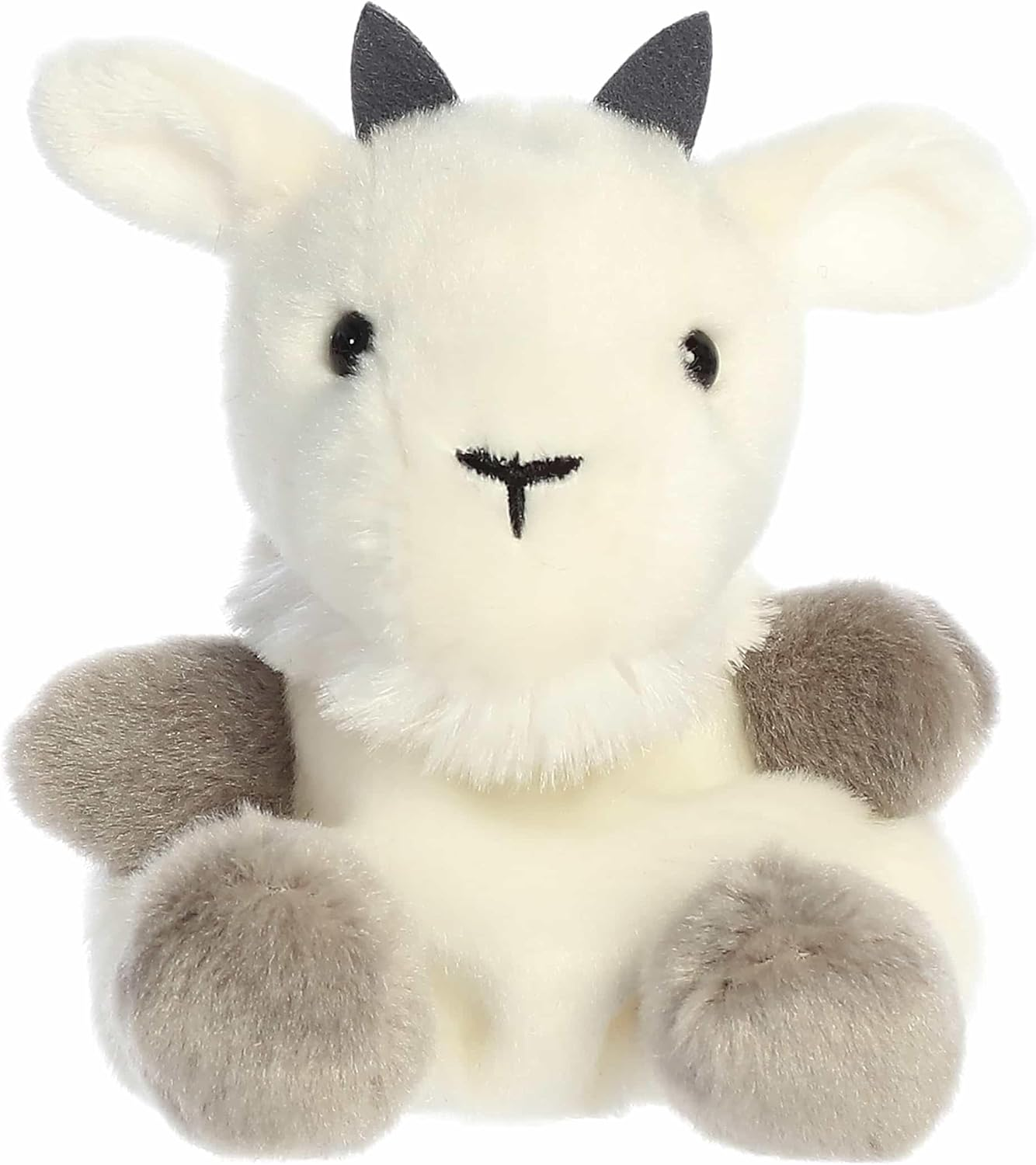 ® Adorable Palm Pals™ Jenny Mountain Goat™ Stuffed Animal - Fun Collectible Plush for Kids and Adult Collectors - Perfect for Decorating Rooms and Birthday Gifts - White 5 Inches