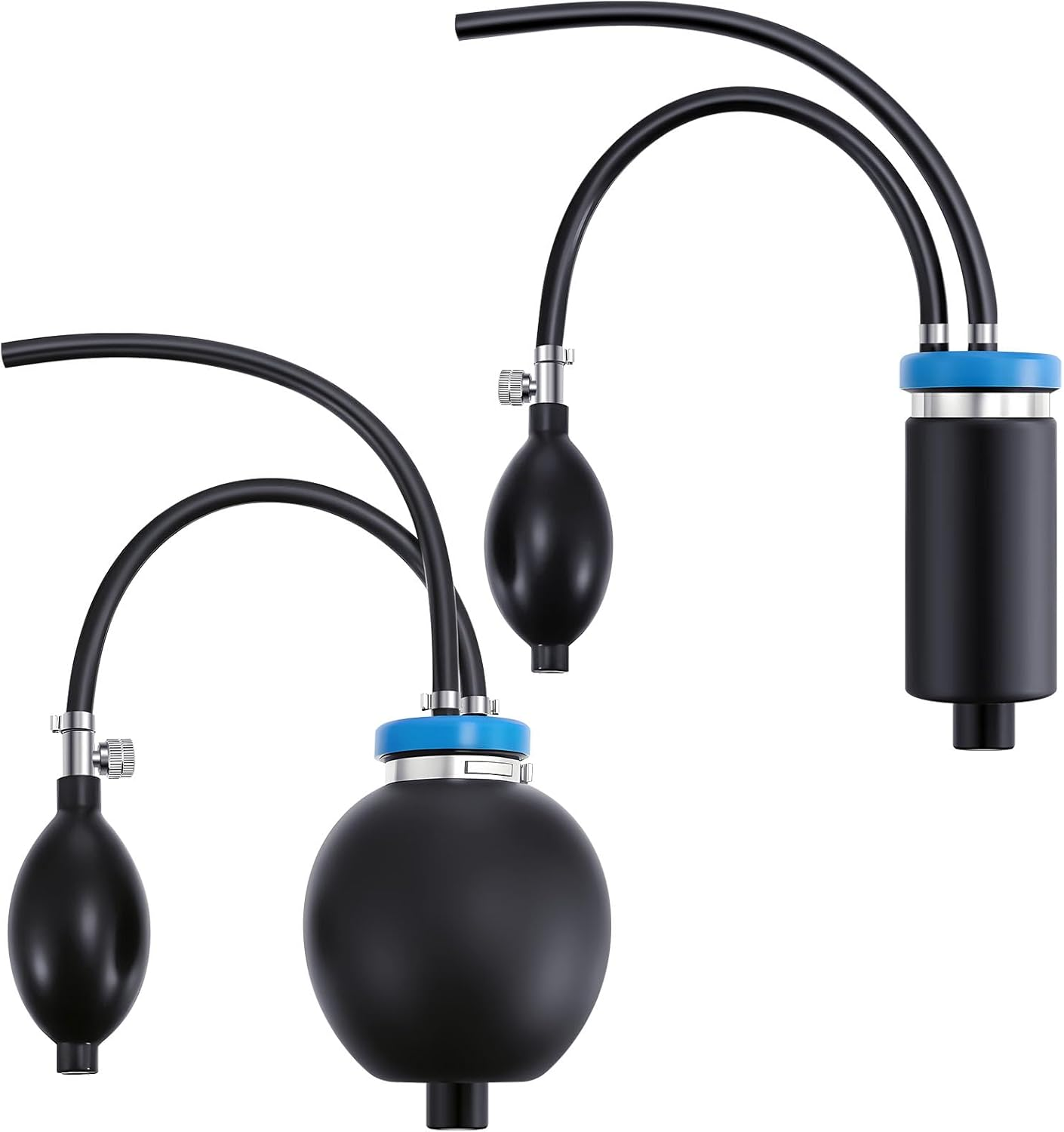 2 Pcs Universal Easy Intake Adapter Automotive Smoke Machine Inflatable Bladder Block off Diagnostic Car Smoke Leak Tester Detector for 12V Vehicles Pipe Fuel Leakage Detection