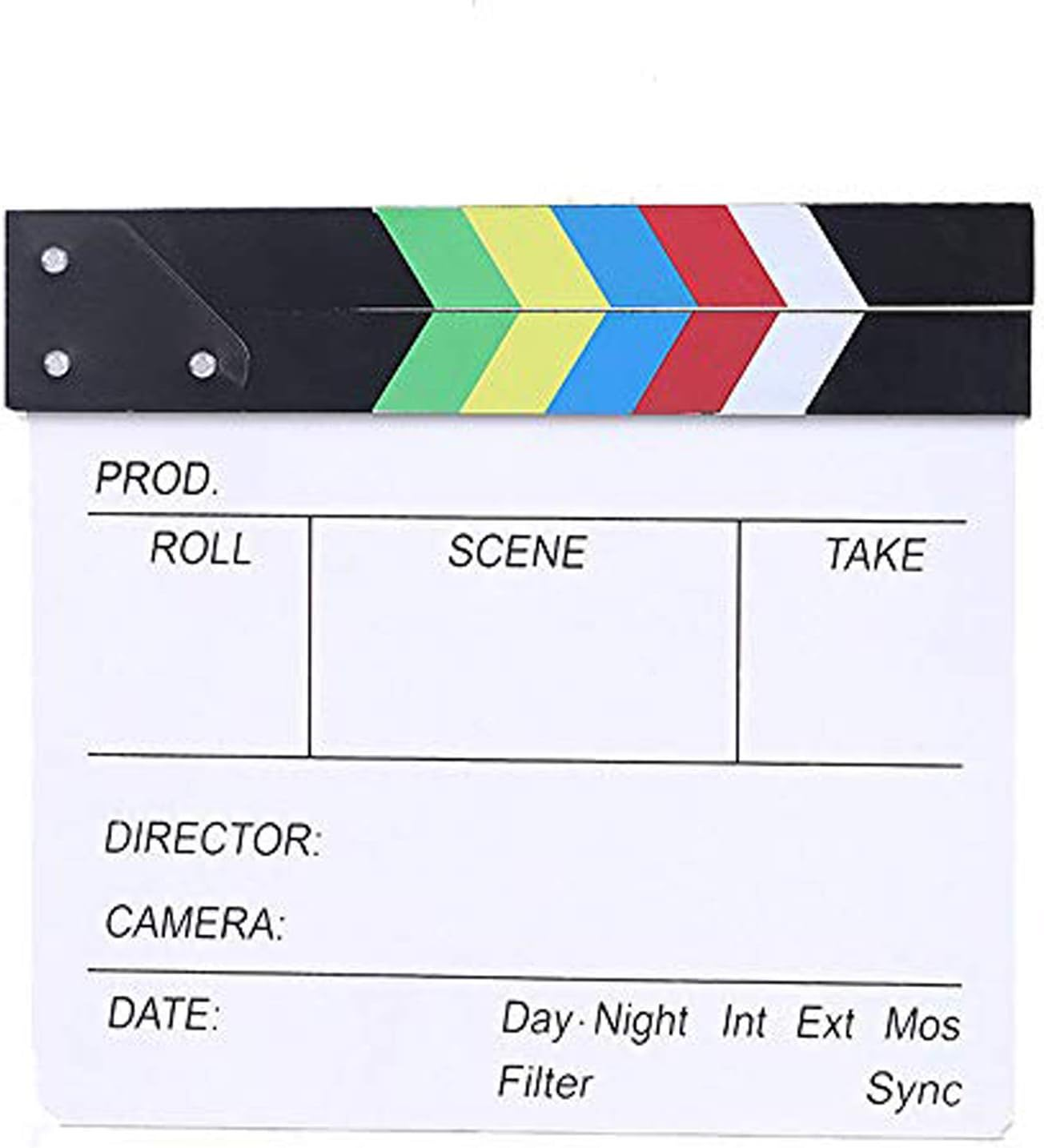Professional Vintage TV Movie Film Clap Board Slate Cut Prop for Director