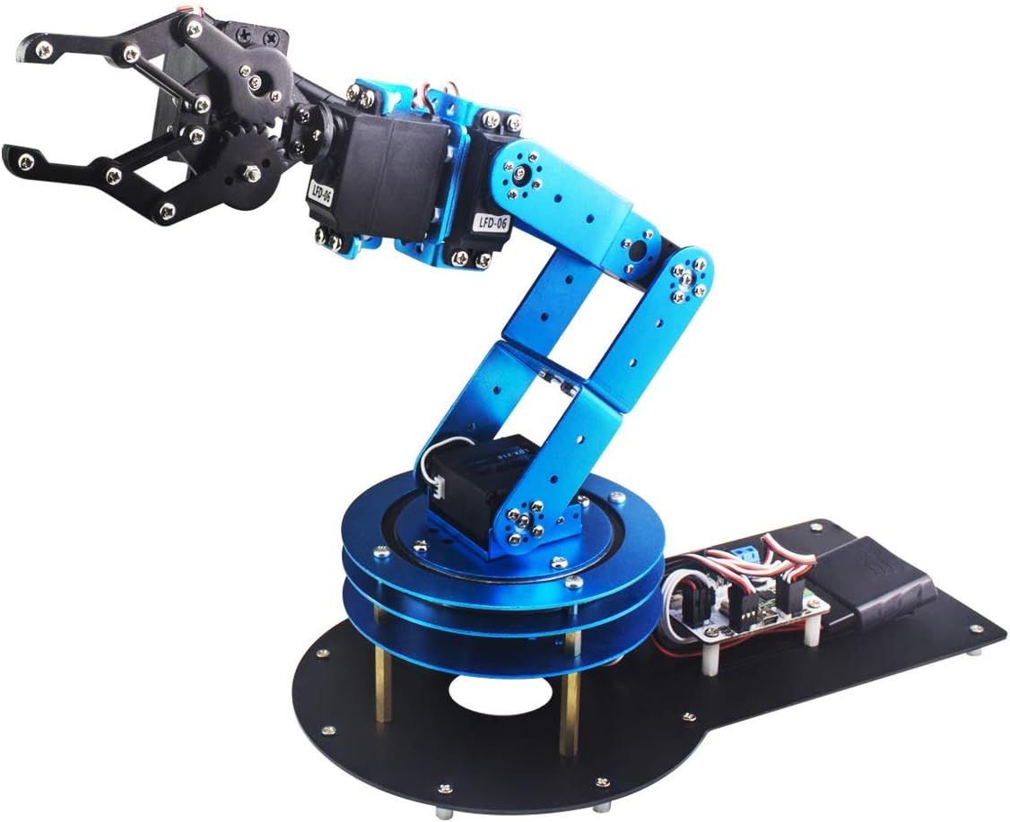 Robotic Arm Kit 6DOF Programming Robot Arm with 5 Servo Handle Mechanical Claw