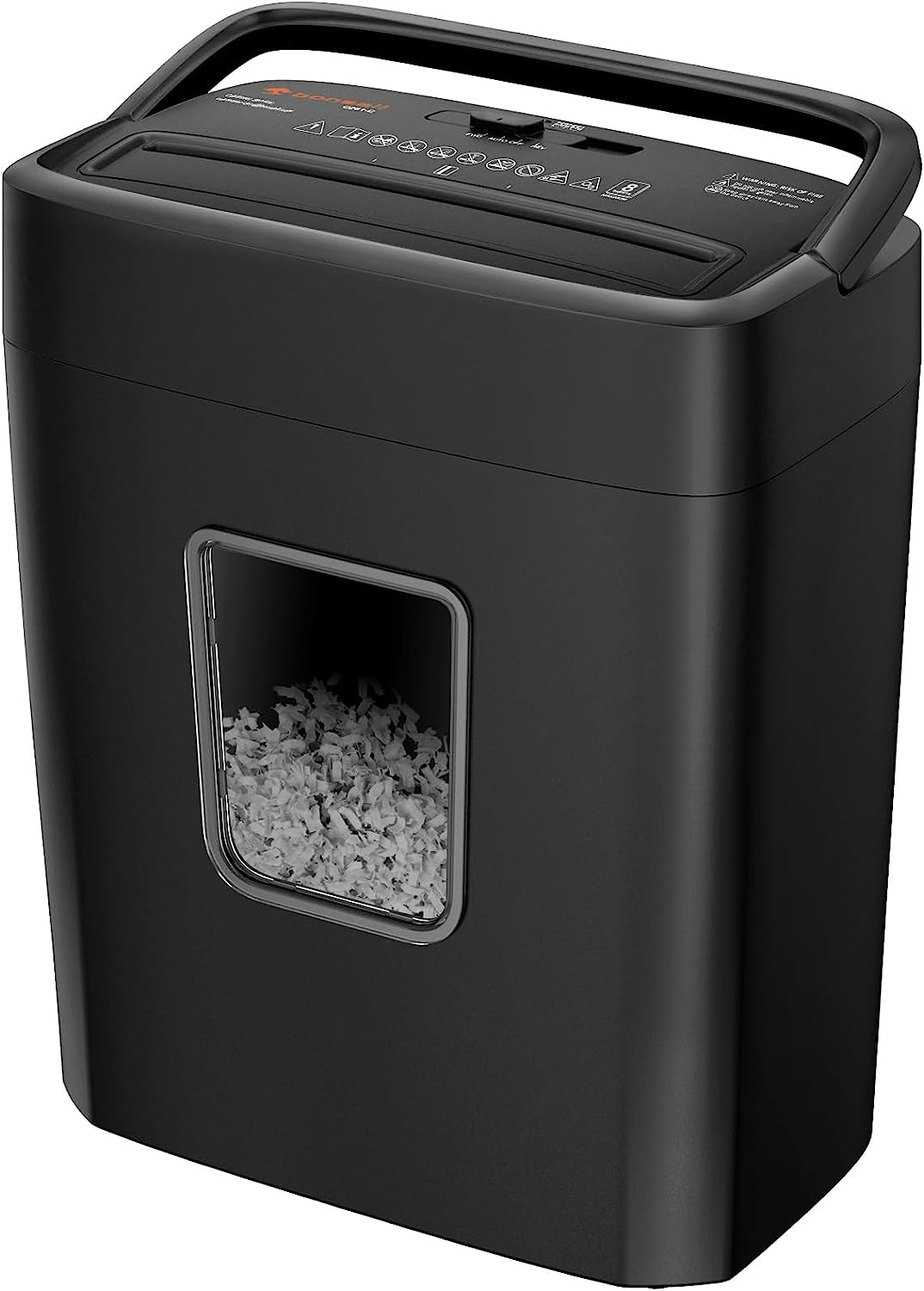 Paper Shredder, 8-Sheet Crosscut Shredder with 4.2 Gallon Bin Shred Credit Card/Mail/Staple/Clip, P-4 Security Level Document Shredder with Handle for Home Office (C261-C)