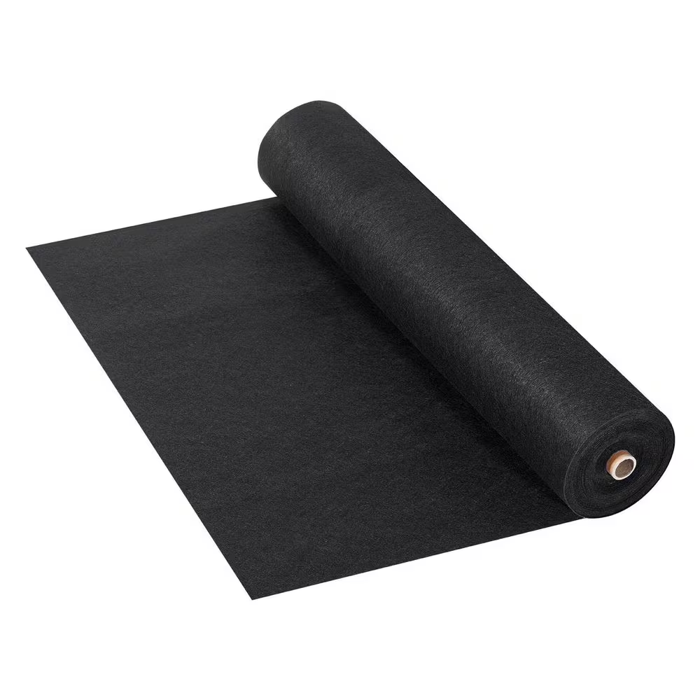 Non-Woven Geotextile Fabric 6 X100 Ft. 8 Oz. Heavy Duty Weed Barrier,Gravel Driveway,Landscape and Drainage Fabric,Black