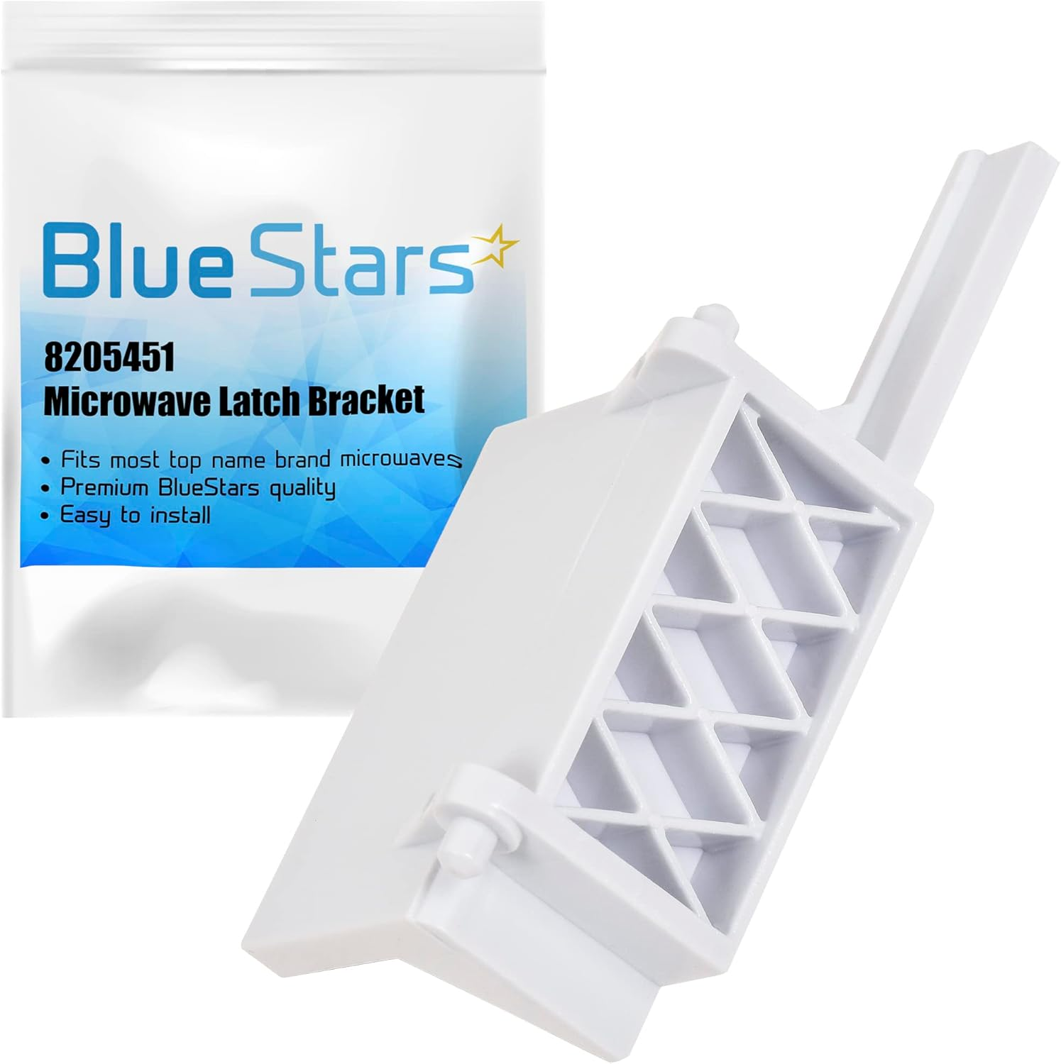 Upgraded 8205451 Microwave Latch Bracket - Compatible with Whirlpool & Kitchenaid Microwaves - Replaces WP8205451 W10298900 PS11745265 AP3776470 AH972837