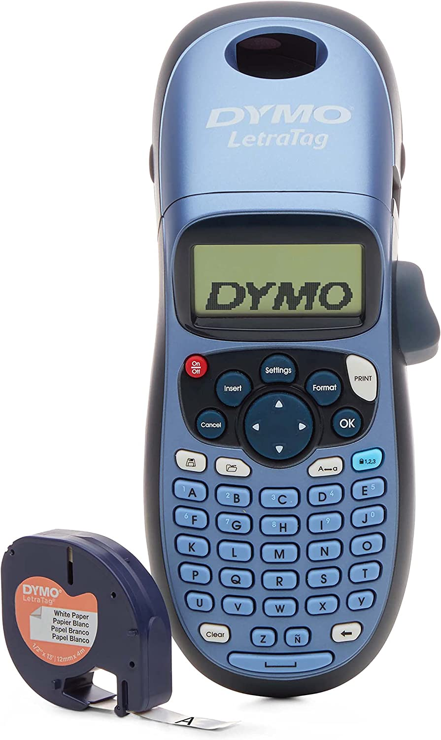 Dymo Letratag LT-100H Handheld Label Maker - Eas-to-Use ABC Keyboard LCD Screen