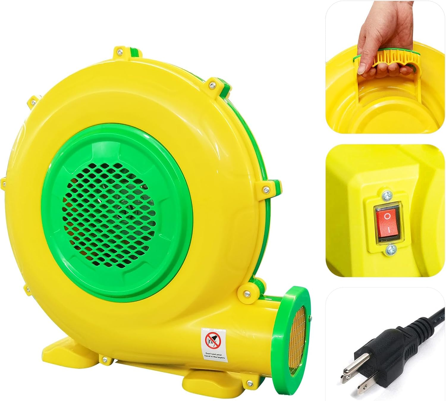 Soplador de Aire 950W 125HP para Inflables Castillo Brincolin Tobogan Exterior