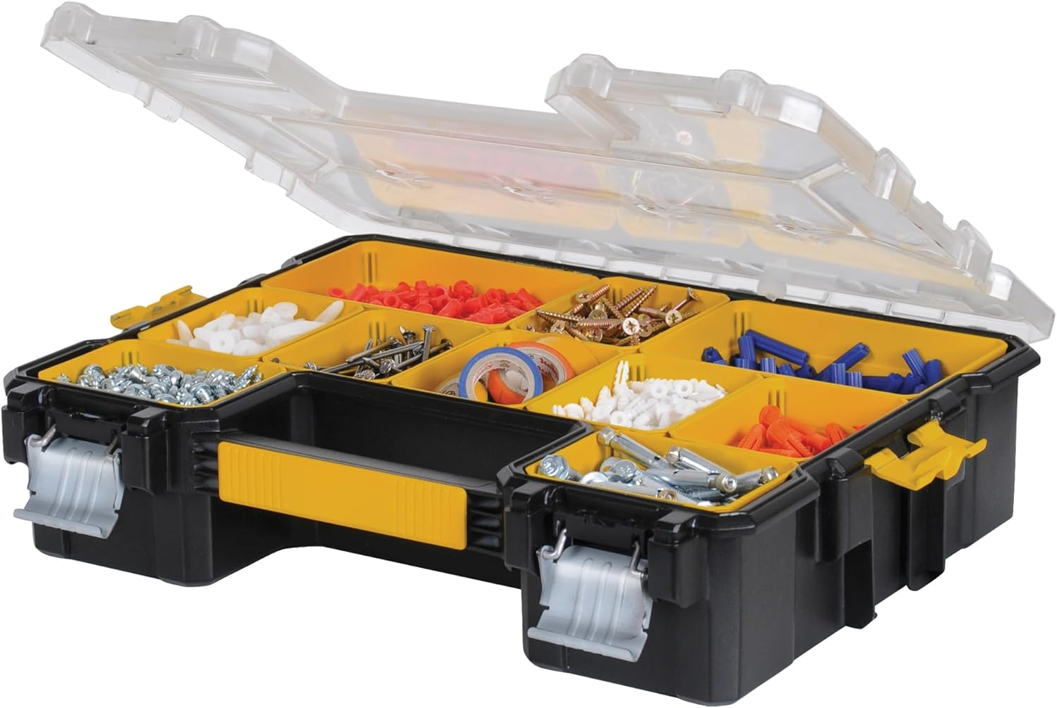 Organizer Box With Dividers, Metal Latch, 10-Compartment (DWST14825)