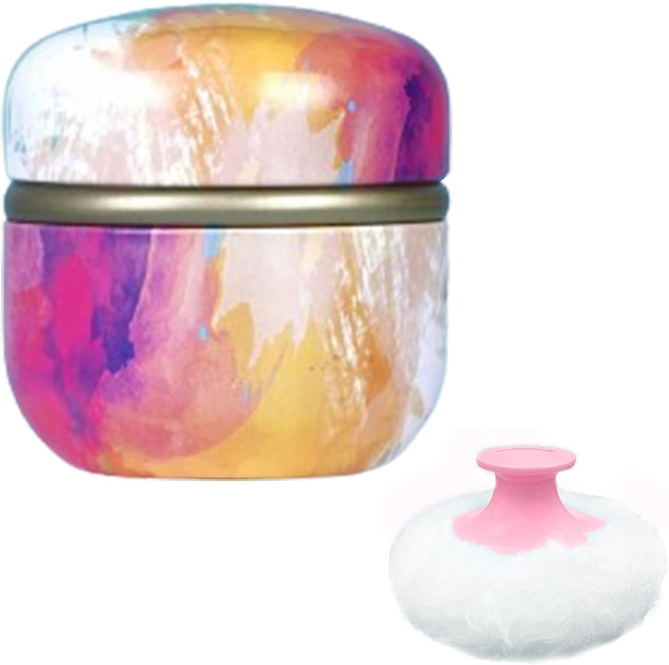 Qopoto Body Powder Puff and Container for Dusting Powder, Women Powder Puff a... - Picture 12 of 22