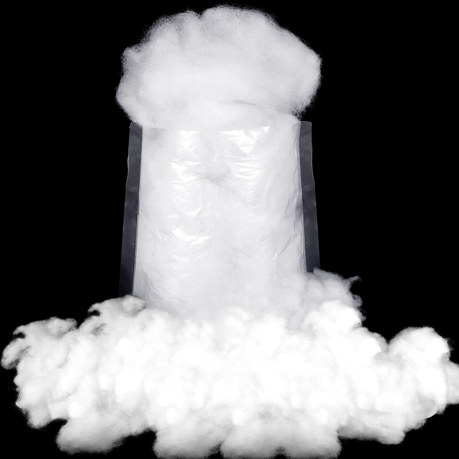 Riakrum Christmas Fake Snow Decor Artificial Snow Fluffy Fiber Stuffing Snow ... - Picture 13 of 18