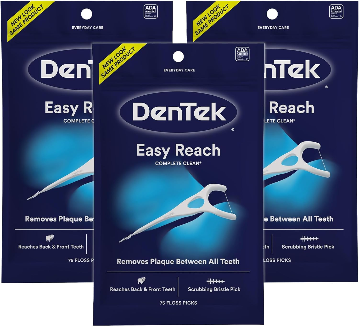 DenTek Complete Clean Easy Reach Floss Picks, No Break & No Shred Floss, 75 C... - Picture 10 of 13
