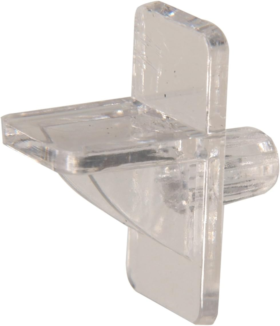 52052 Square Shelf Pin-Clear Plastic, Fits 1/4-Inch Hole, 1/4-Inch Pin Length...