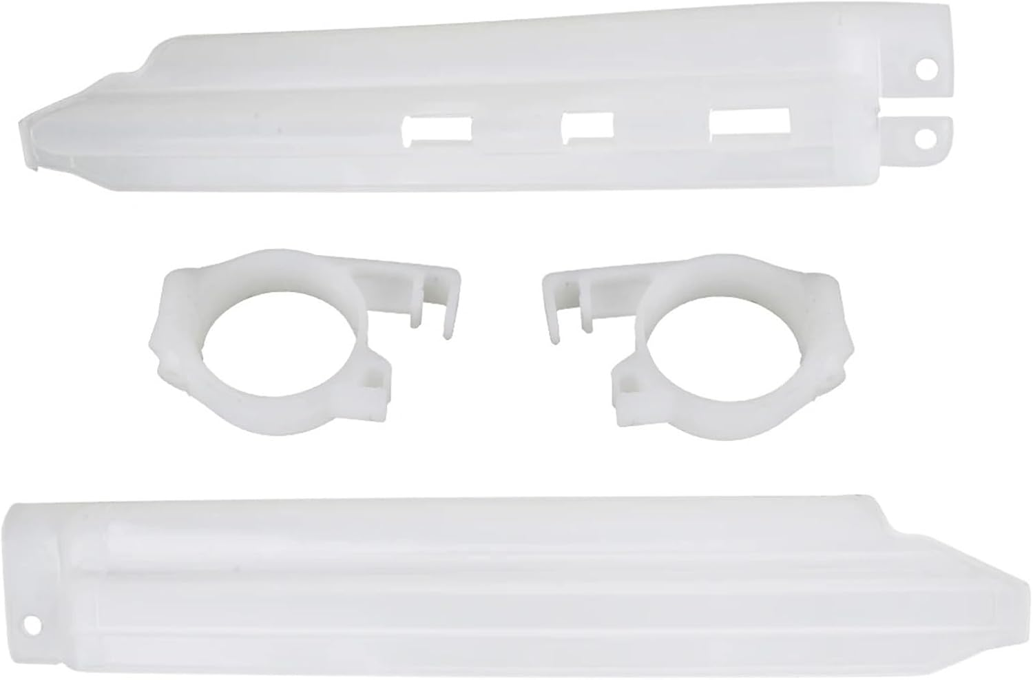 Motorcycle Front Fork Guard Fit for Kawasaki KLX250/300/650R/ 2Pcs White Front Fork Guard Protector with Guide Clip Kit