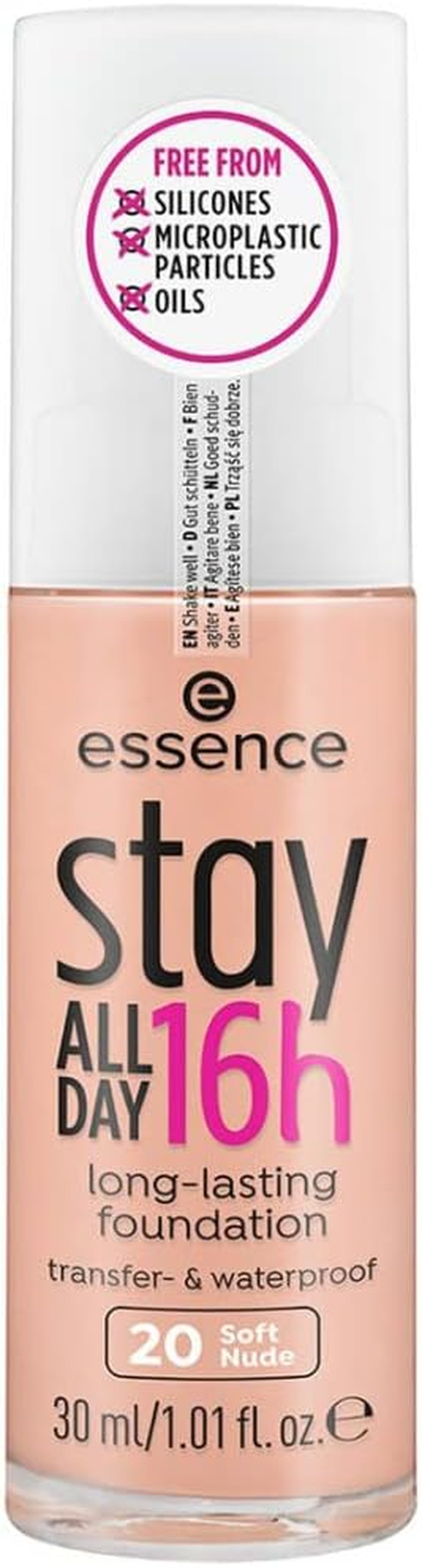 essence Cosmetics Stay All Day 16H Long-Lasting Foundation 30 ml, 02 Soft Ivory - Picture 13 of 14