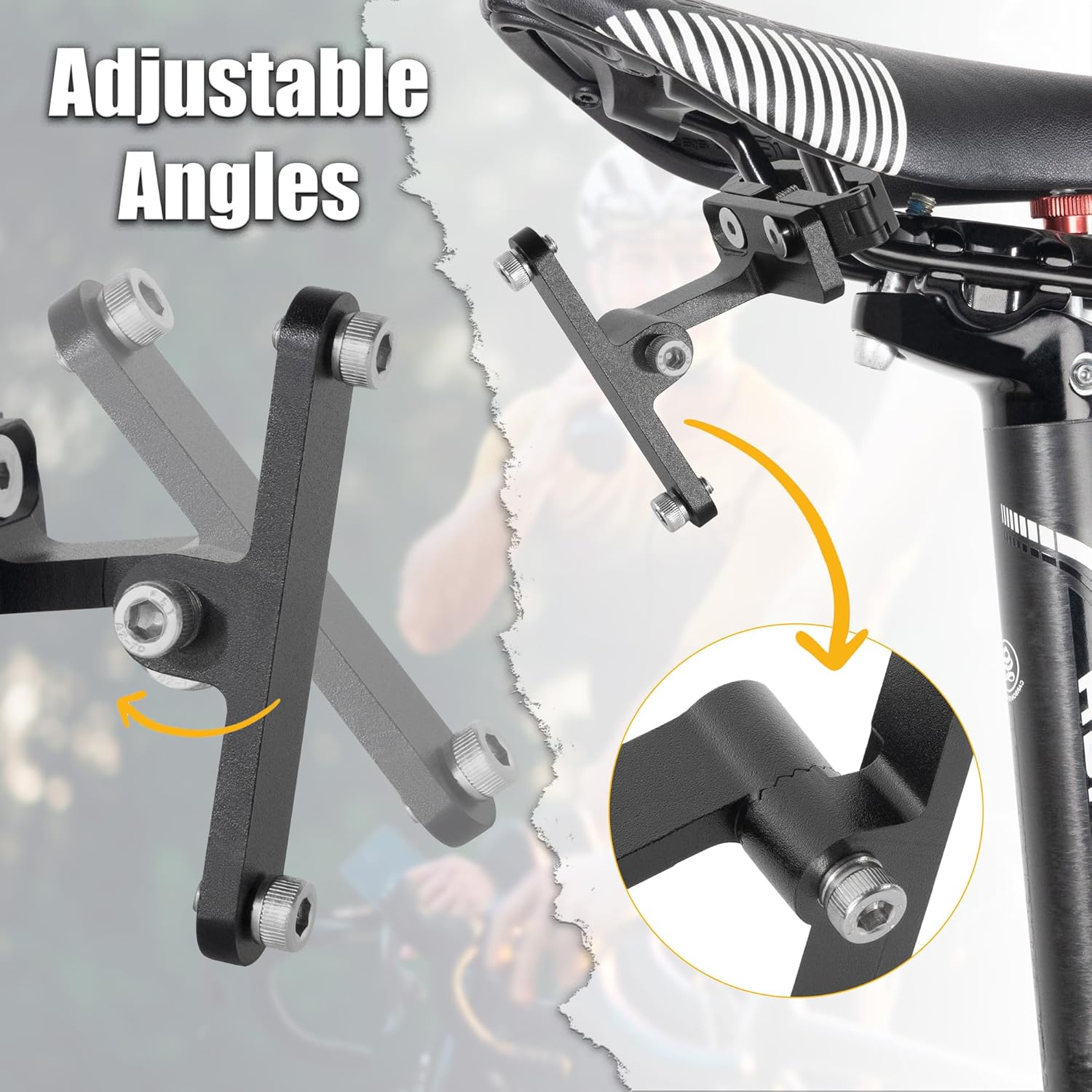 CyclingDeal Bike Bottle Cage Saddle Mount Adapter - MTB Road Bicycle Saddle R... - Picture 3 of 14