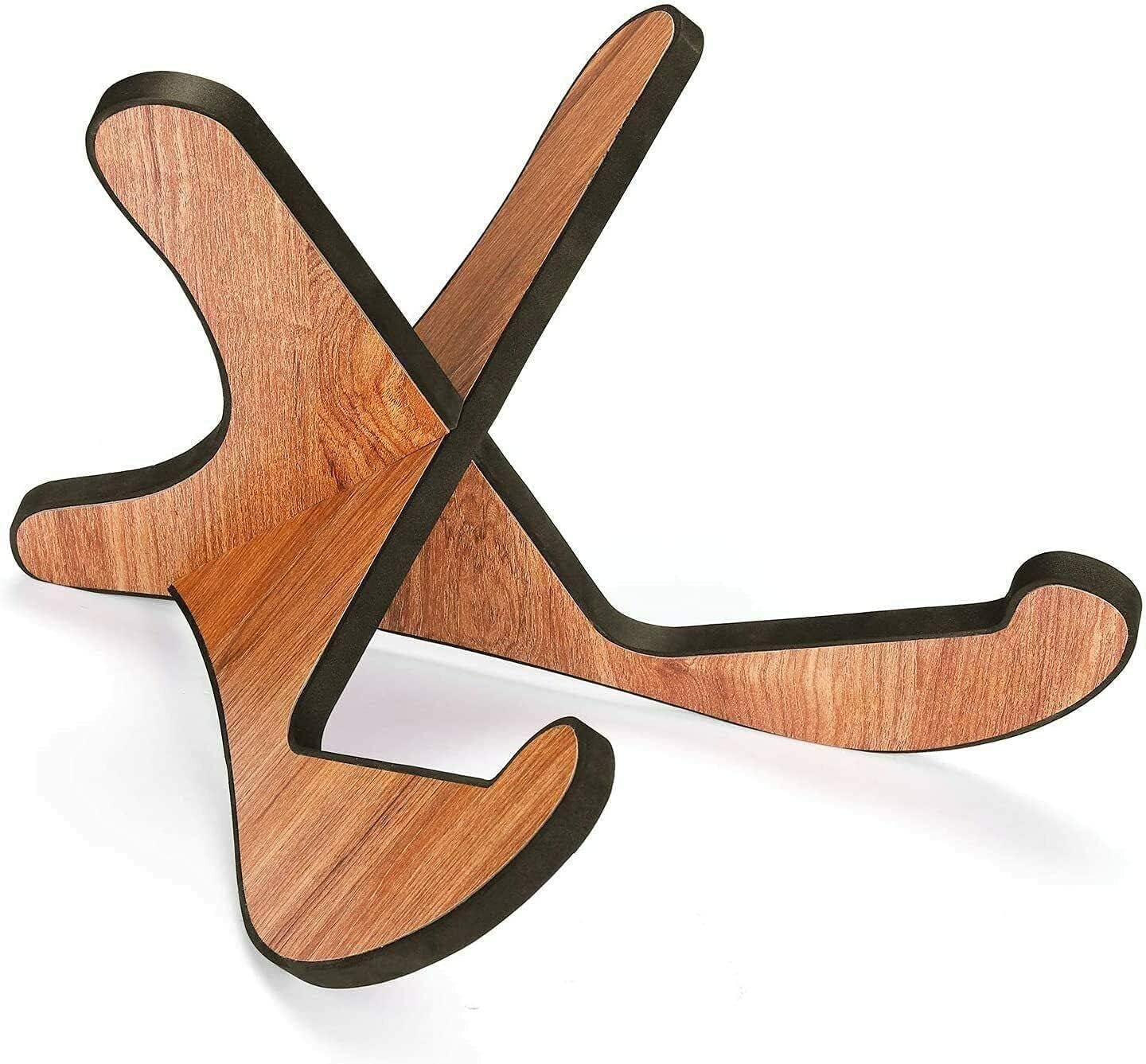 Universal Portable Foldable X-Shaped Stand Holder for Mandolin, Banjo, Violin - Detachable Wooden Guitar Stand