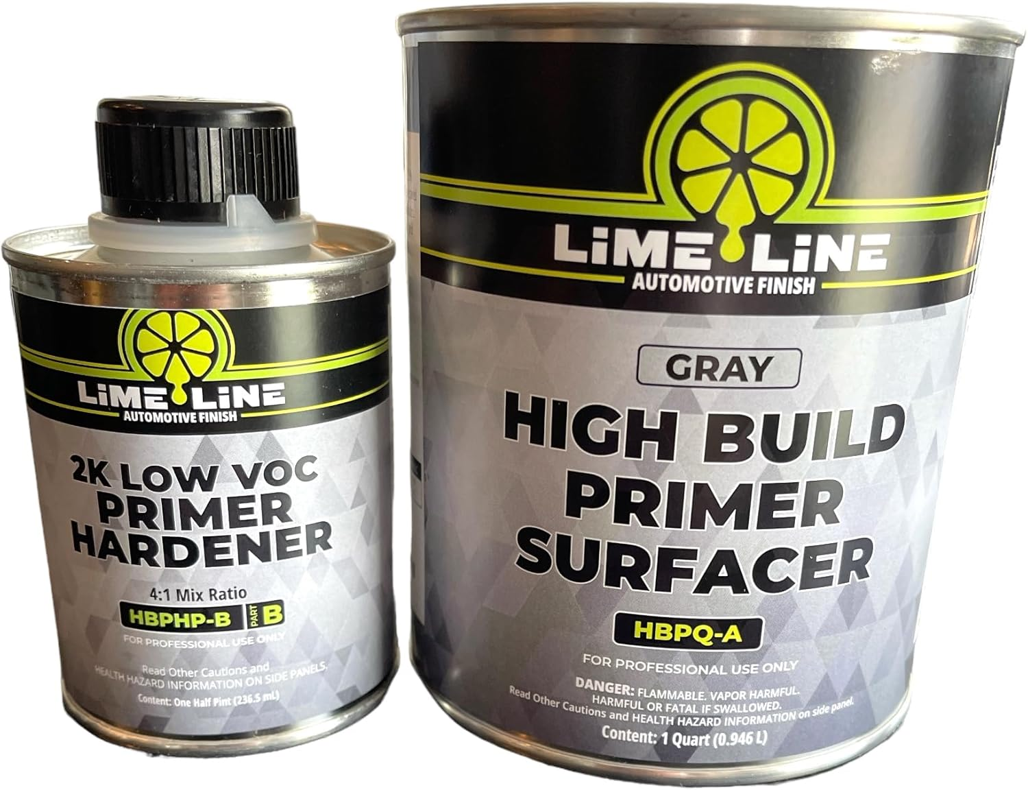 Sand-Able Automotive Primer Surfacer, Direct-To-Metal, High Build 2K Urethane, 1.5 Quart Kit, (Light Grey) 2:1 Mixture