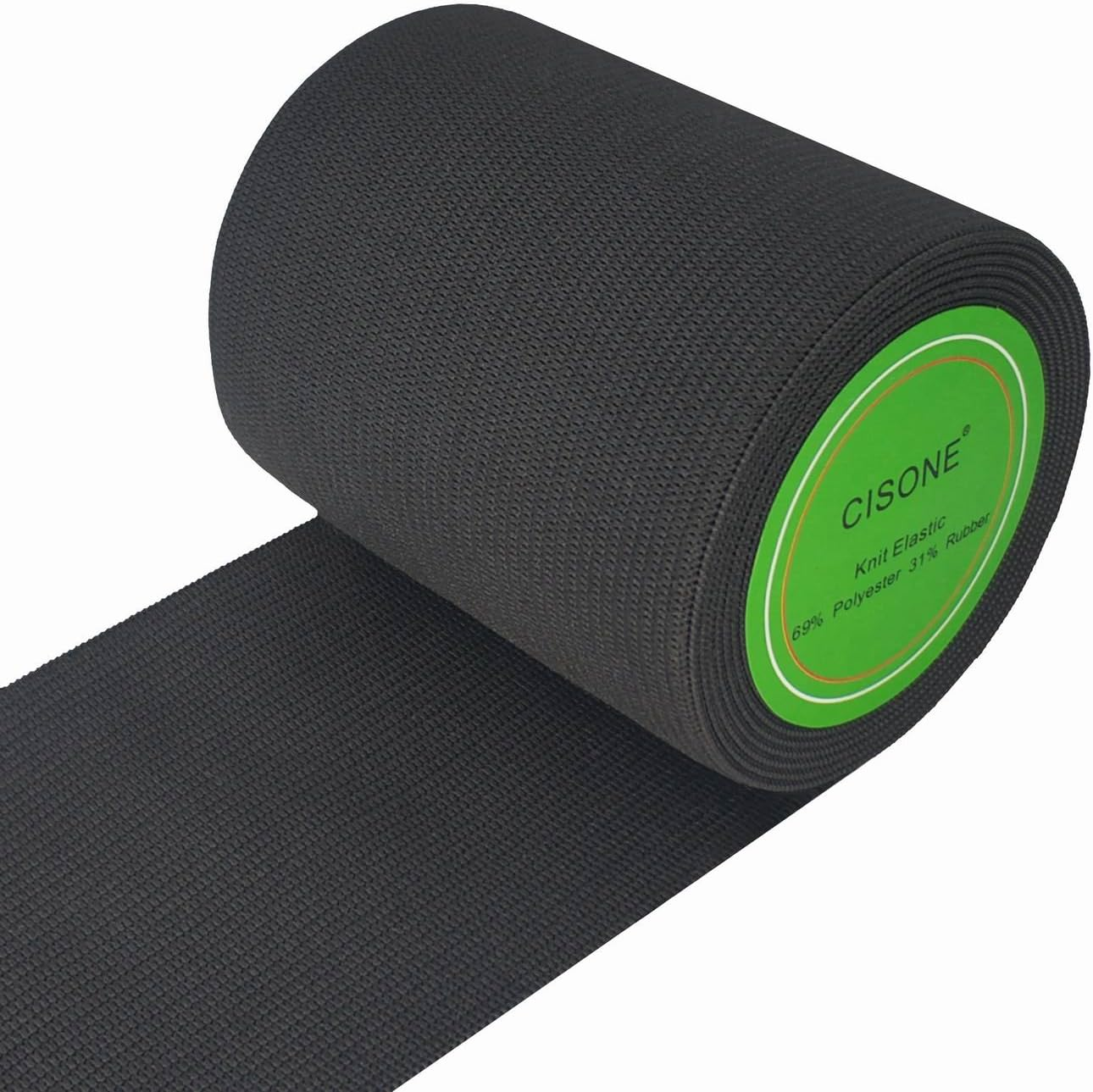 Knit Elastic 3 Inch Wide Black Heavy Stretch High Elasticity Knit Elastic Band 3 Yards