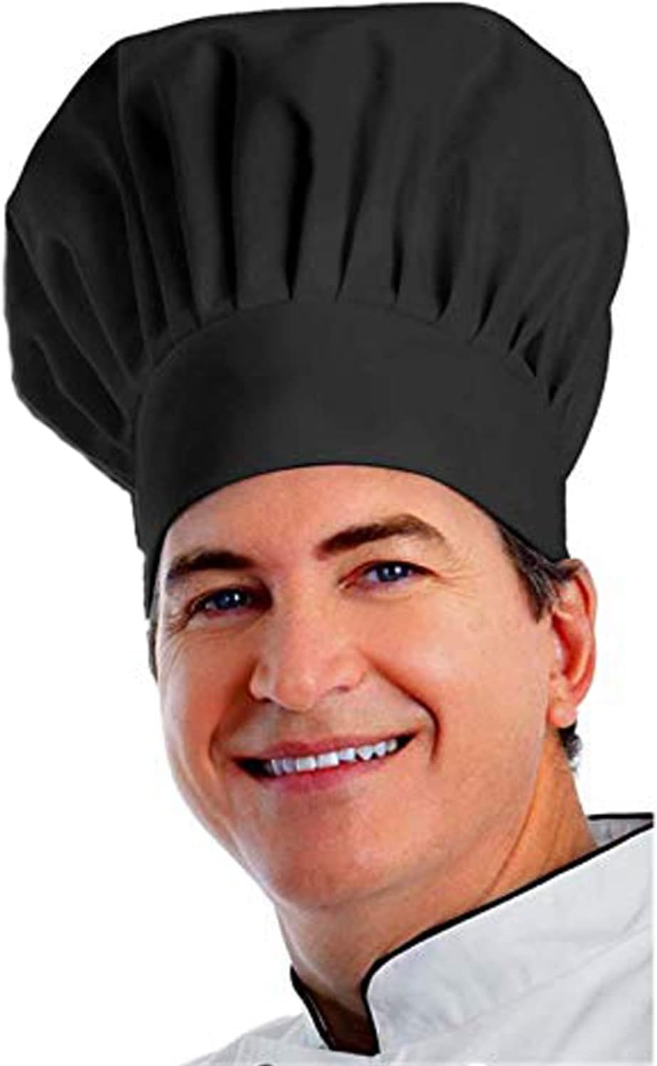 Chef Hat, Adult Premium Adjustable Elastic Baker Kitchen Cooking Chef Cap…