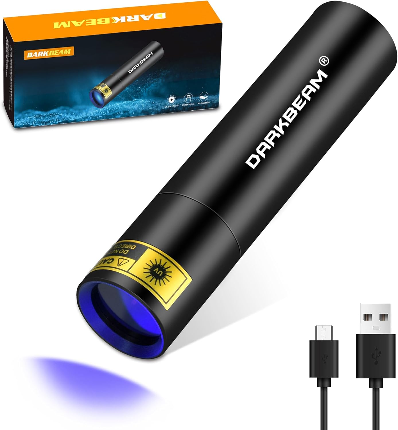 Rechargeable 365nm UV Flashlight for Effective Stain Detection