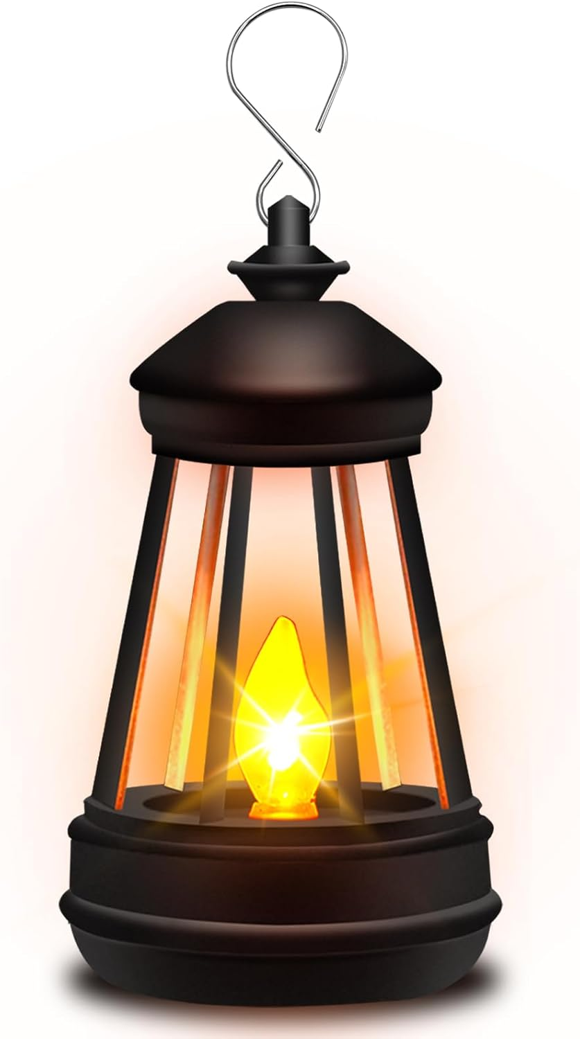 Mini Solar Lantern Lights Replacement for Outdoor Statue, Small Hanging Lantern Replacement, Waterproof Solar Lights Decorative Garden Decor, Warm White