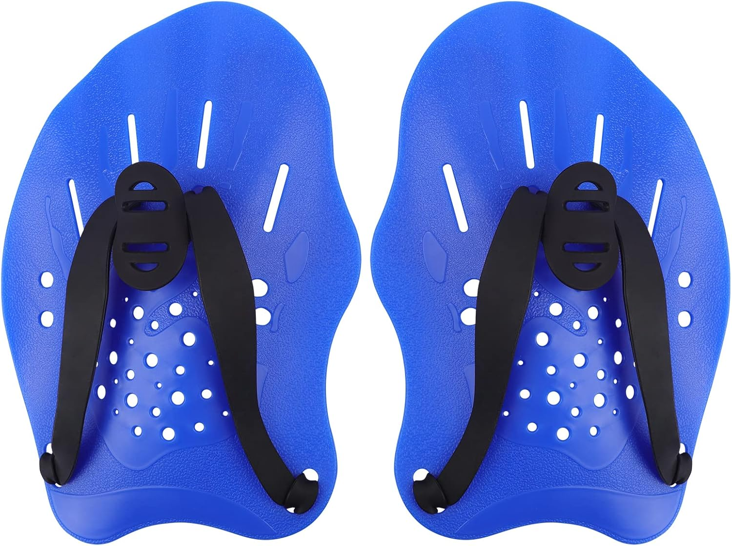 Swim Paddles with Adjustable Straps - Hand Paddles for Lap Swimming, Equipment f