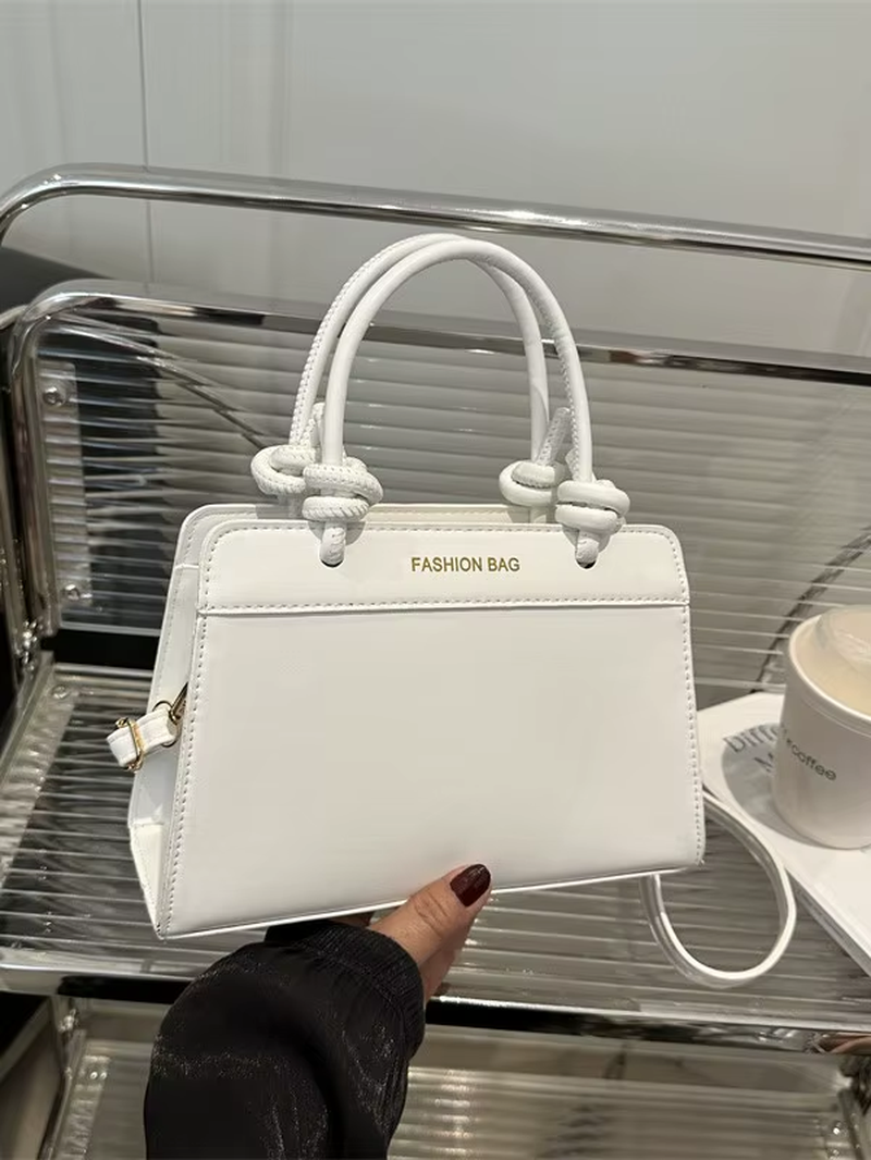 ZPB2874 High Quality Women'S PU Leather Canvas Handbag Large Capacity Sling Shoulder Bag Durable Polyester Lining Stylish