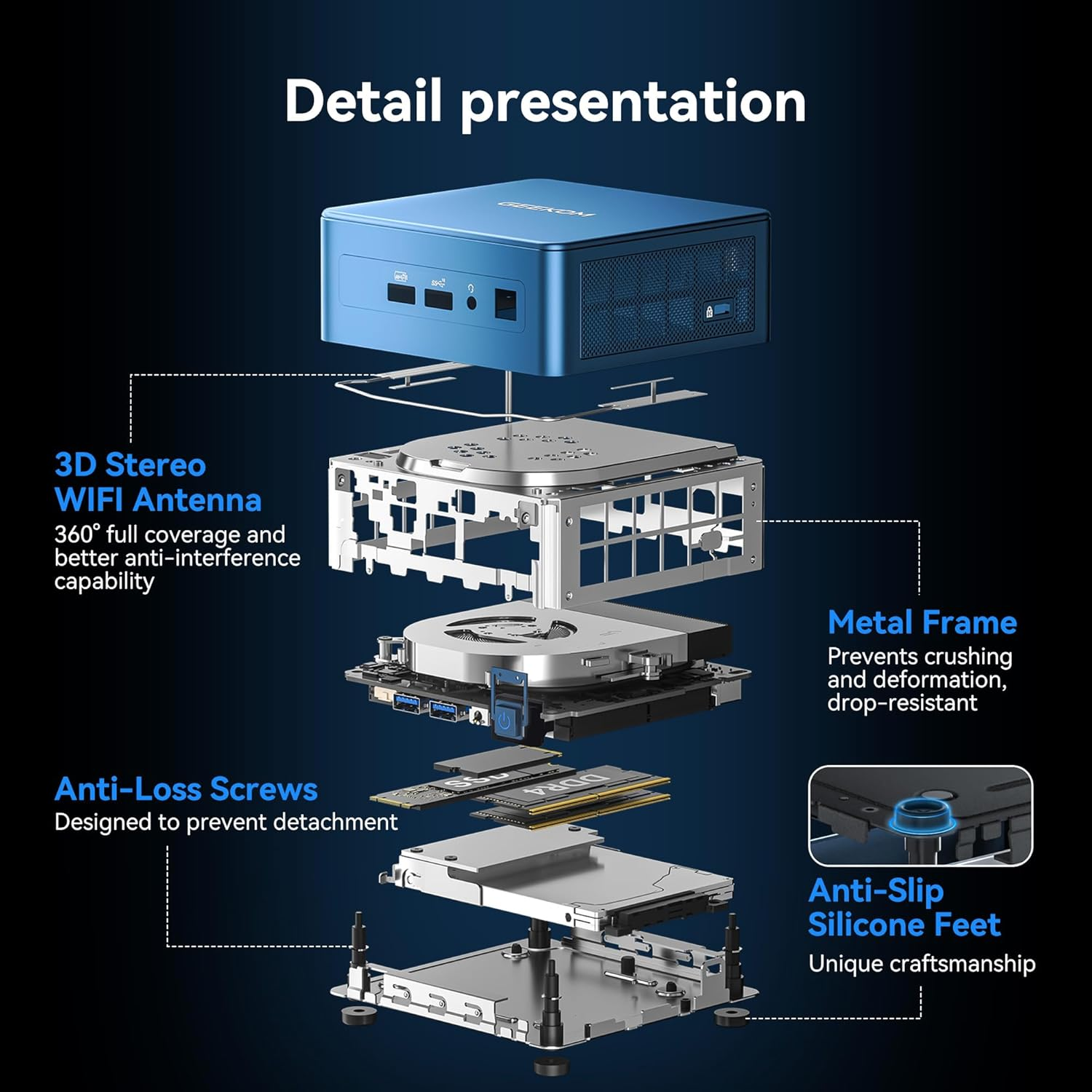 GEEKOM IT12 Mini PC 2025 Edition, 12th Gen Intel i7-1280P NUC 12 Mini Compute... - Picture 7 of 14