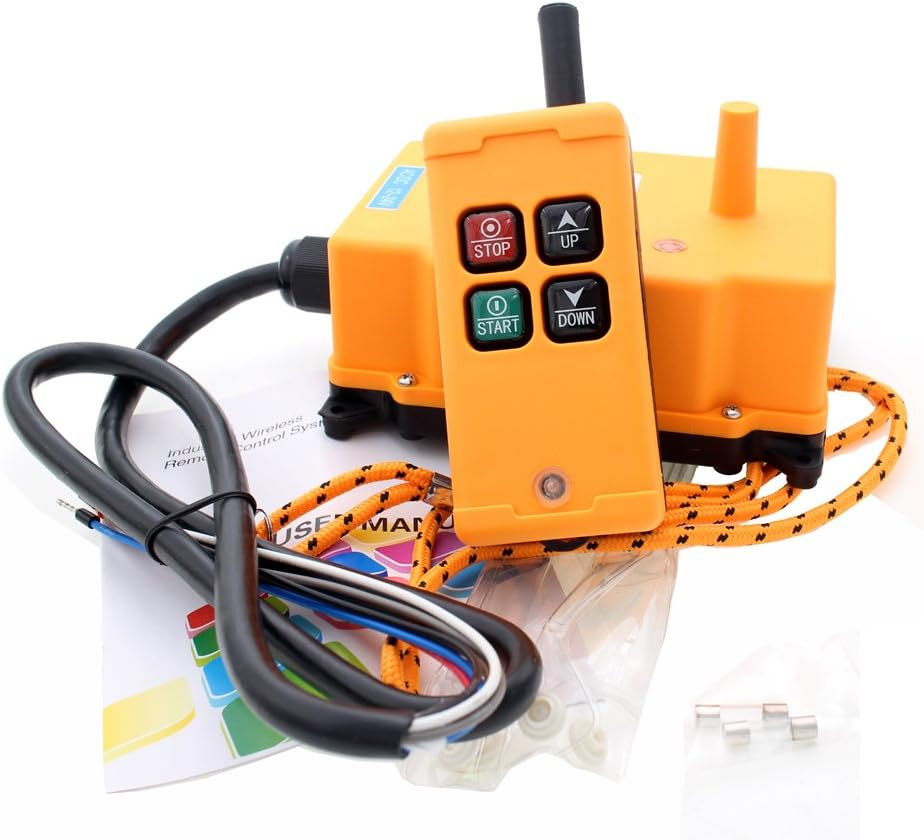 4-Key Industrial Crane Remote Control, AC/DC 12-24V